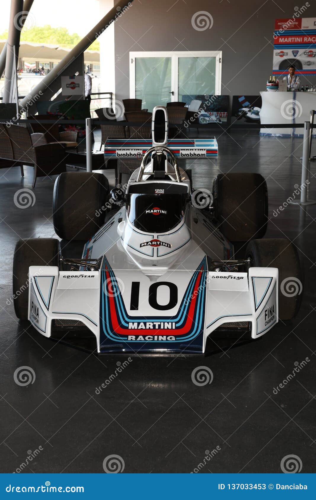 21 April 2018: Historic F1 Cars Brabham BT44 and BT45 Sponsorized by Martini  Racing Exposed at Motor Legend Festival 2018 at Imola Editorial Stock Photo  - Image of speed, brabham: 137033453