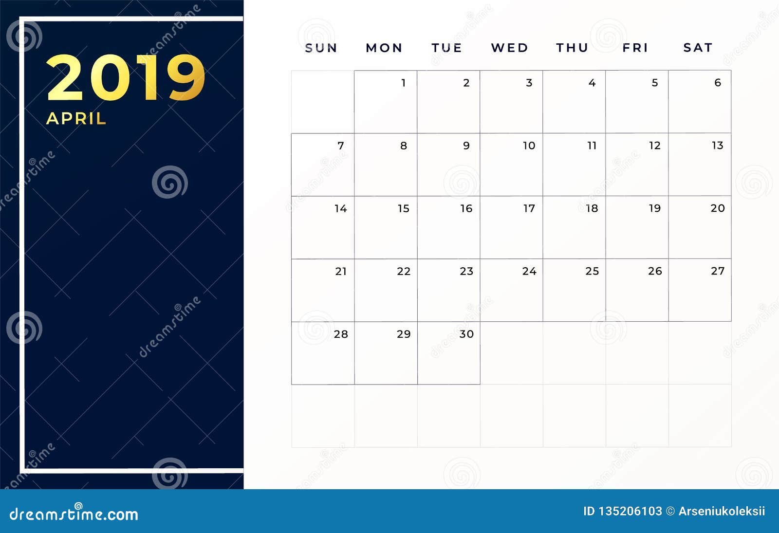 april-2019-schedule-template-week-starts-on-sunday-empty-calendar