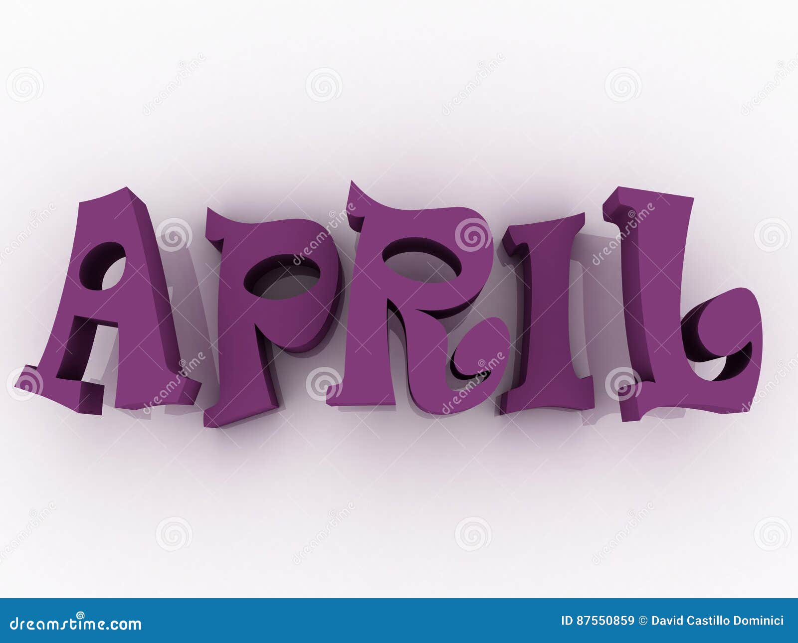 April Sign. Vector Illustration 88645942