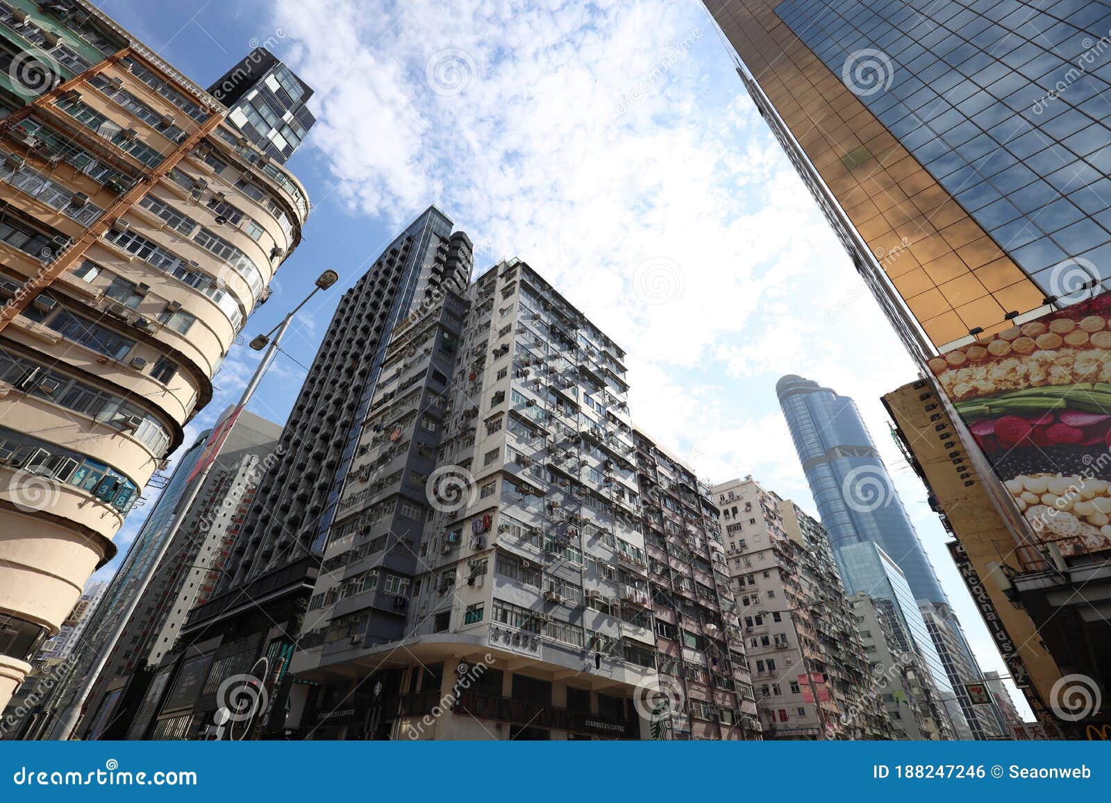 30 April 2020 the Street Scene in Mong Kok Hong Kong Editorial Photo