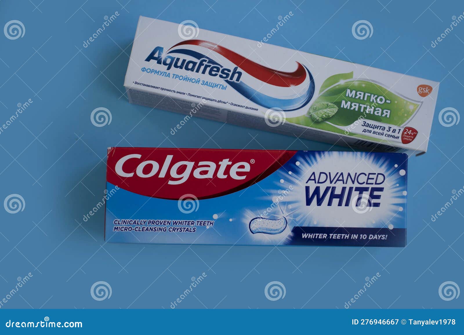 April 25 2023 Ukraine City Kyiv Toothpaste Colgate And Aquafresh On A april-25-2023-ukraine-city-kyiv-toothpaste-colgate-and-aquafresh-on-a