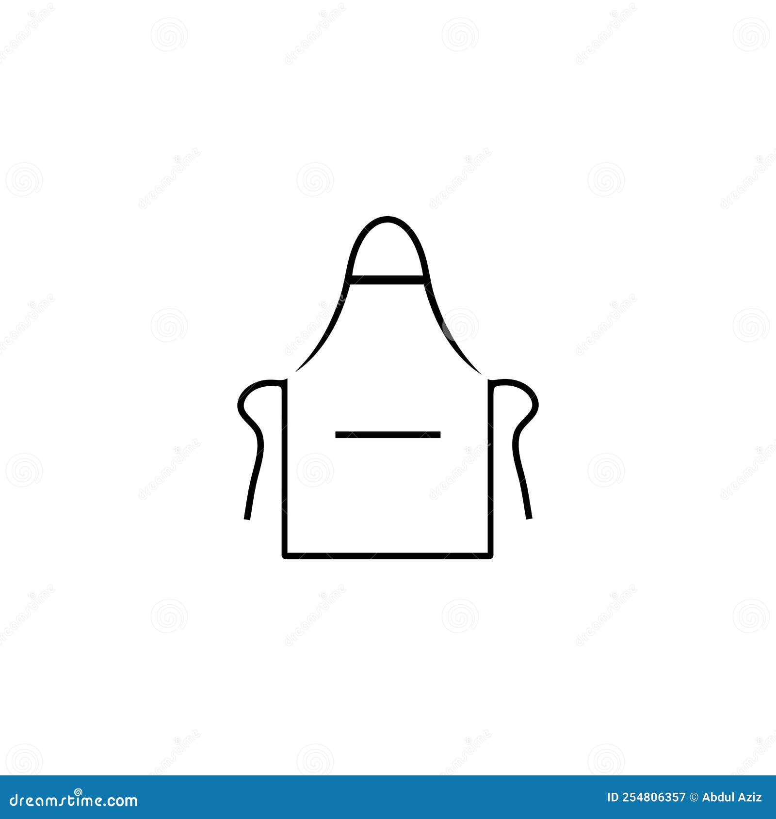 Apron Icon Logo Vector Design Stock Vector Illustration of business