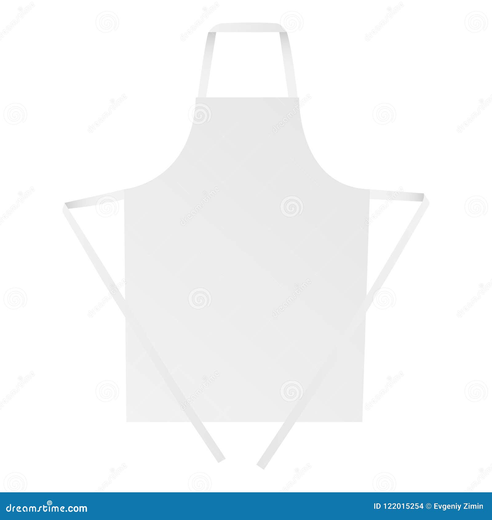 Download Apron mock up - front view stock vector. Illustration of ...