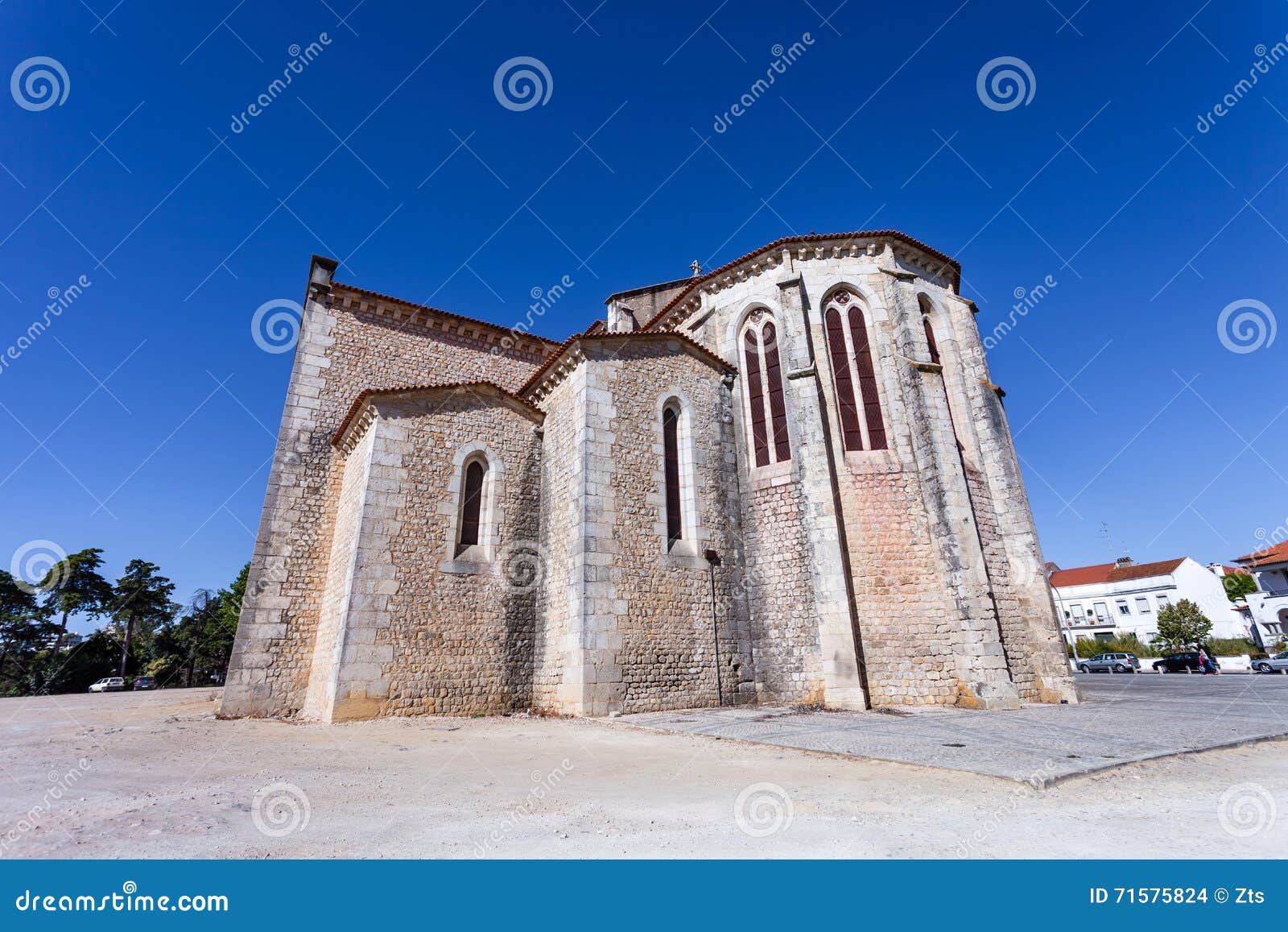 apse exterior of the santa clara church in the city of santarem
