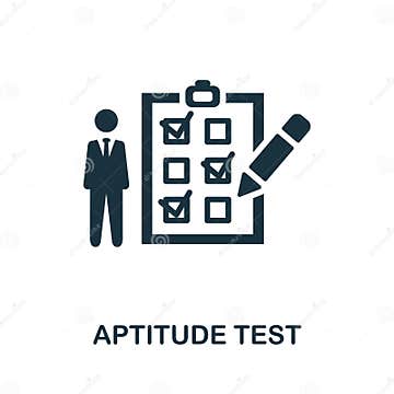 Aptitude Test Icon Monochrome Sign From Creative Learning Collection Creative Aptitude Test