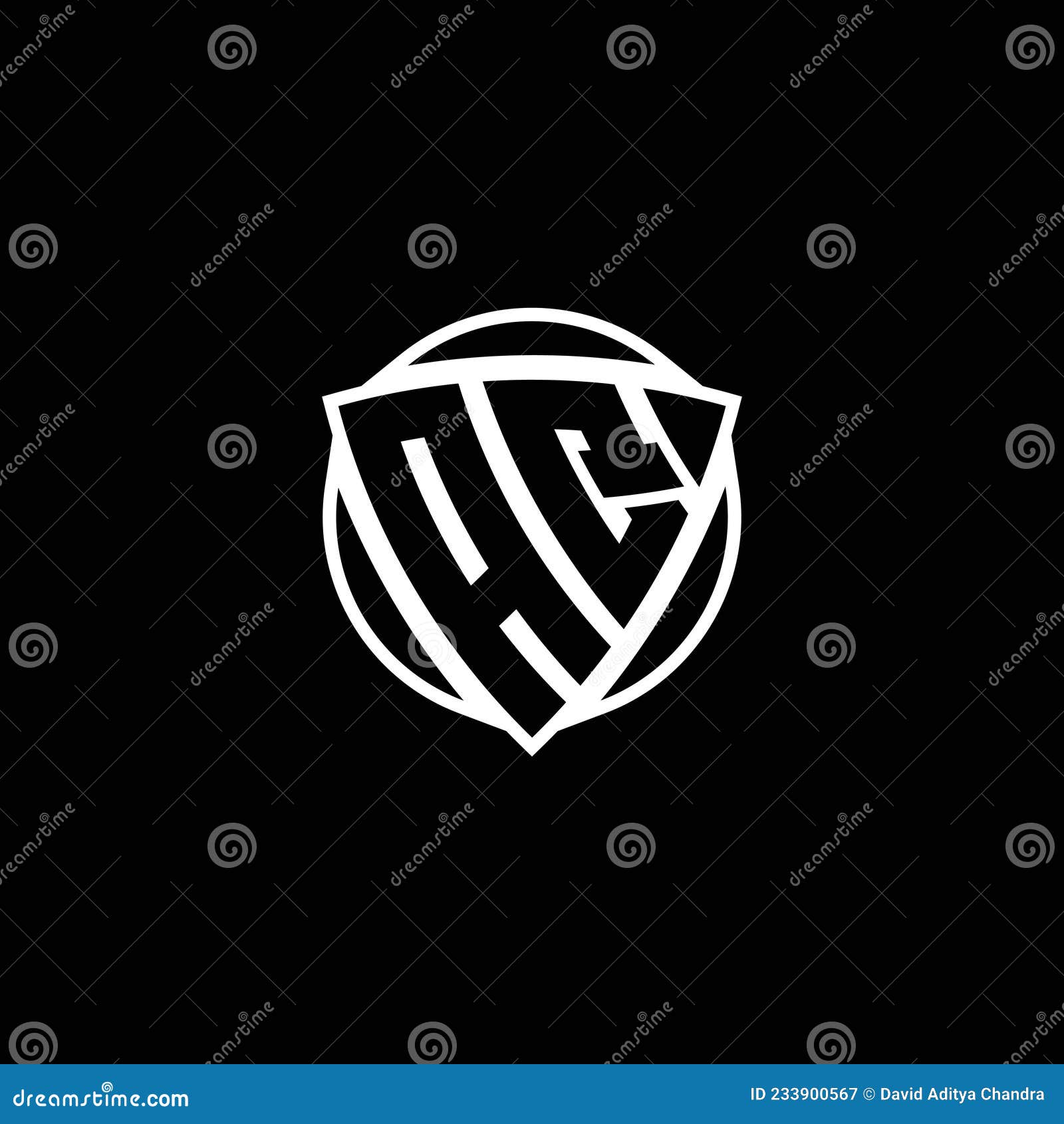 aq logo monogram triangle shield and circle 