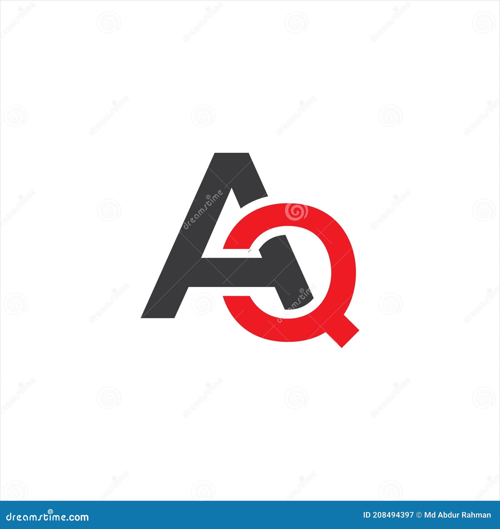 aq unique abstract geometric logo  geometric logo 