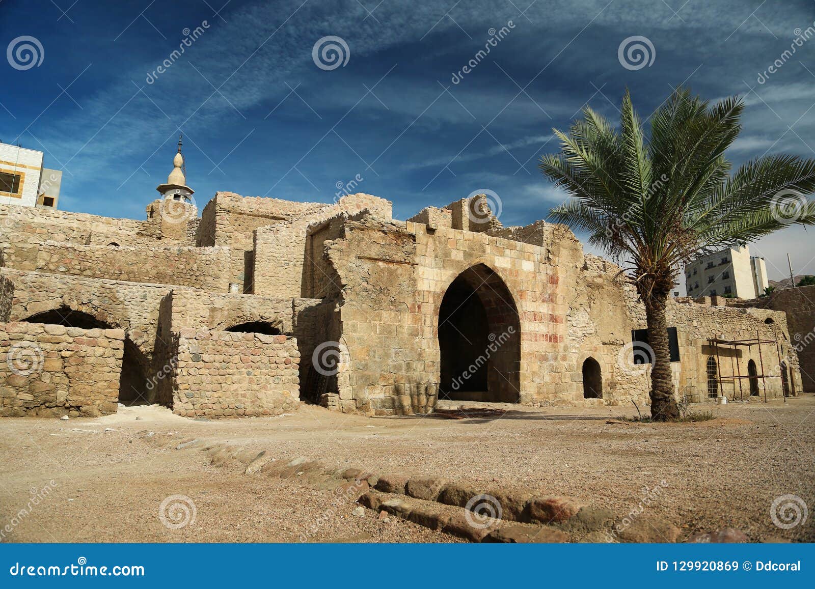 aqaba castle, mamluk castle or aqaba fort, jordan