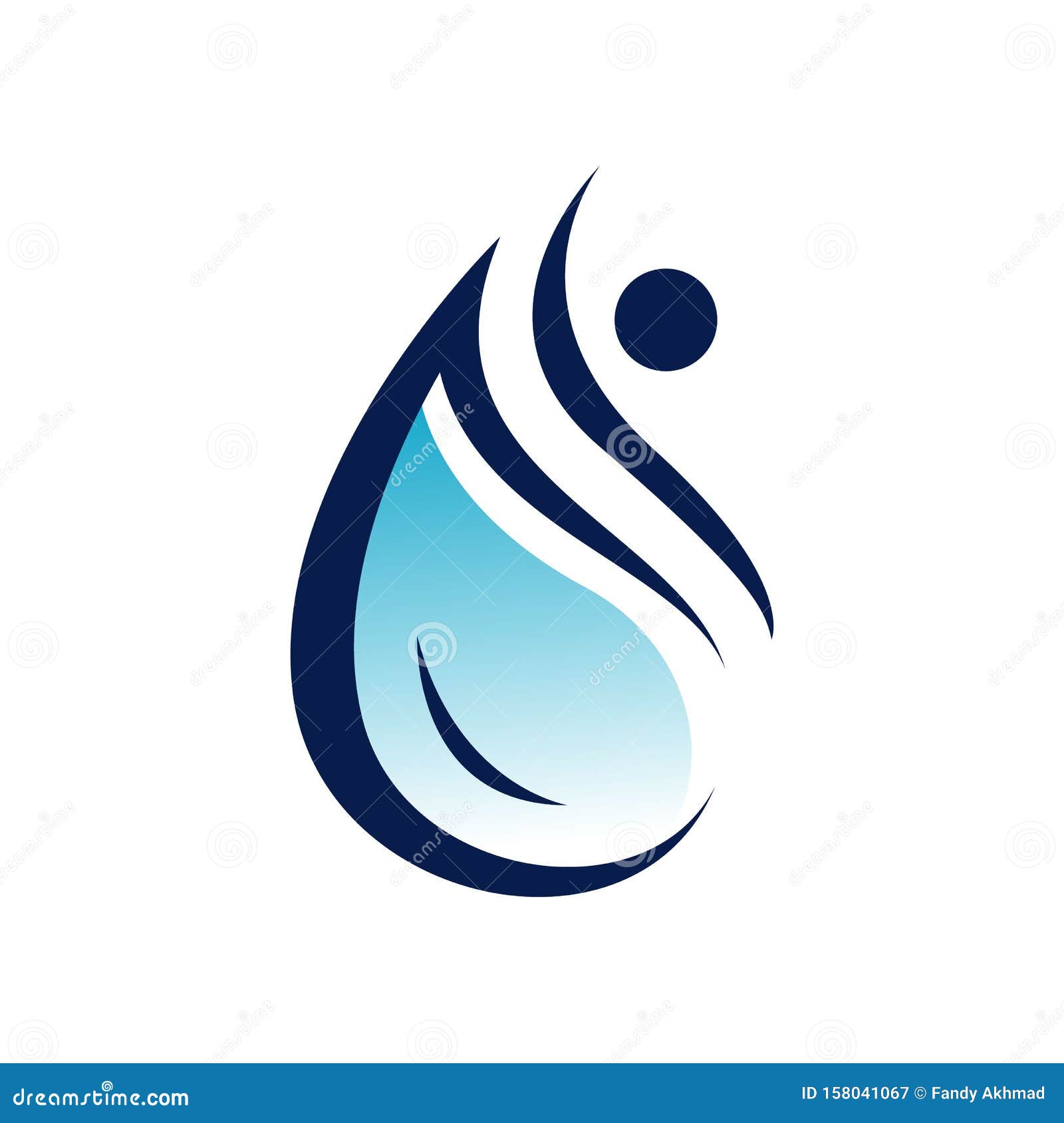 aqua drop water droplet logo eco mineral natural   template