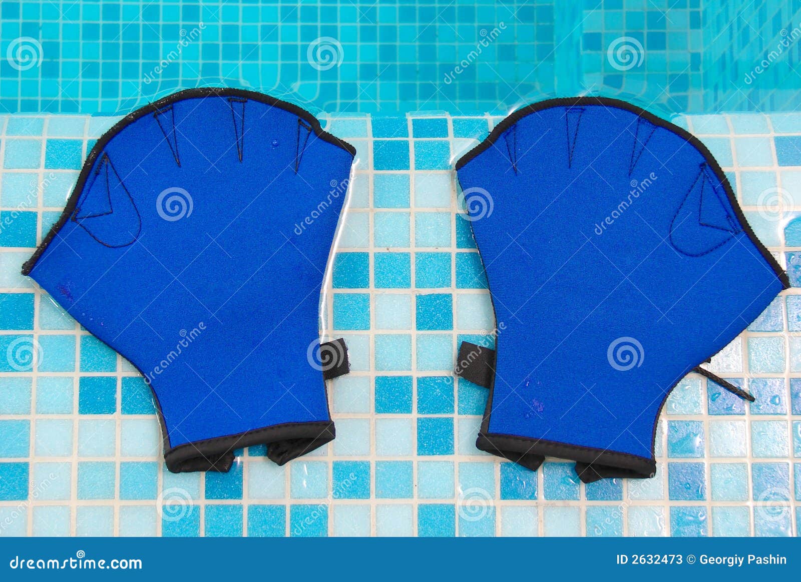 Aqua gloves stock image. Image of health, floats, side 2632473