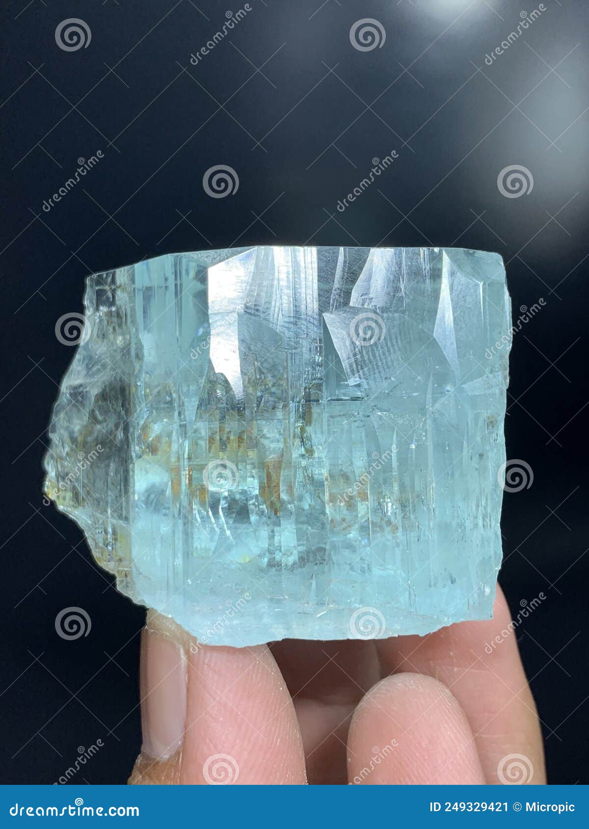 Aquamarine Crytsal from Nagar Valey Gilgit Pakistan Stock Image - Image ...