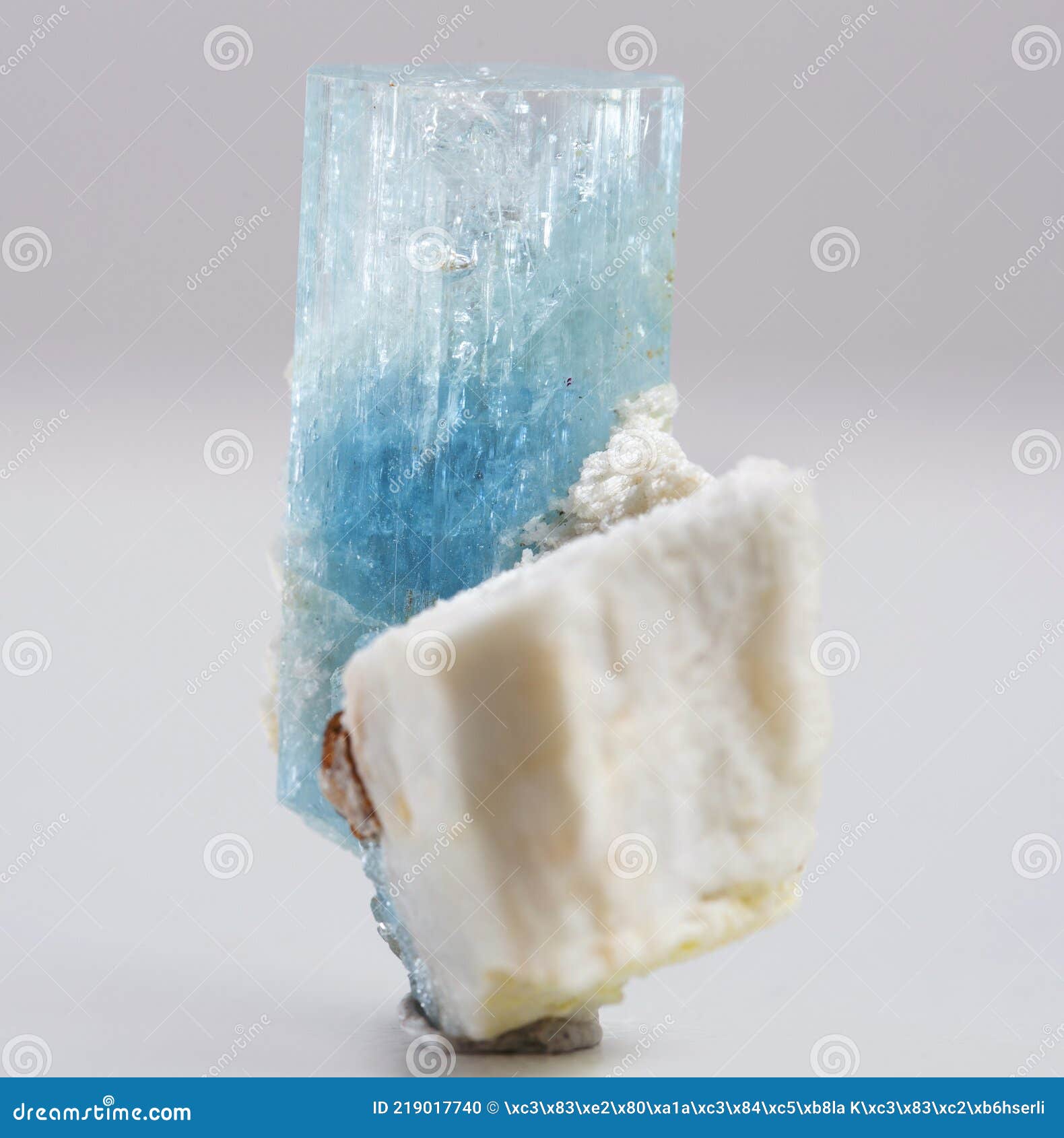 .aquamarine Mineral Specimen Stone Rock Geology Gem Crystal Stock Photo ...