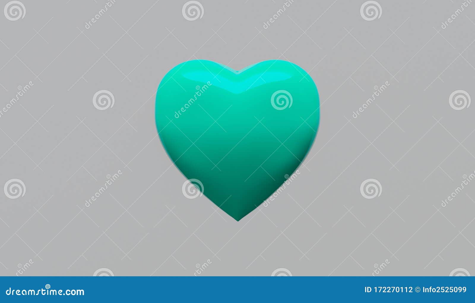 aquamarine turquoise heart on white background valentine`s day medicinal medicine health beat