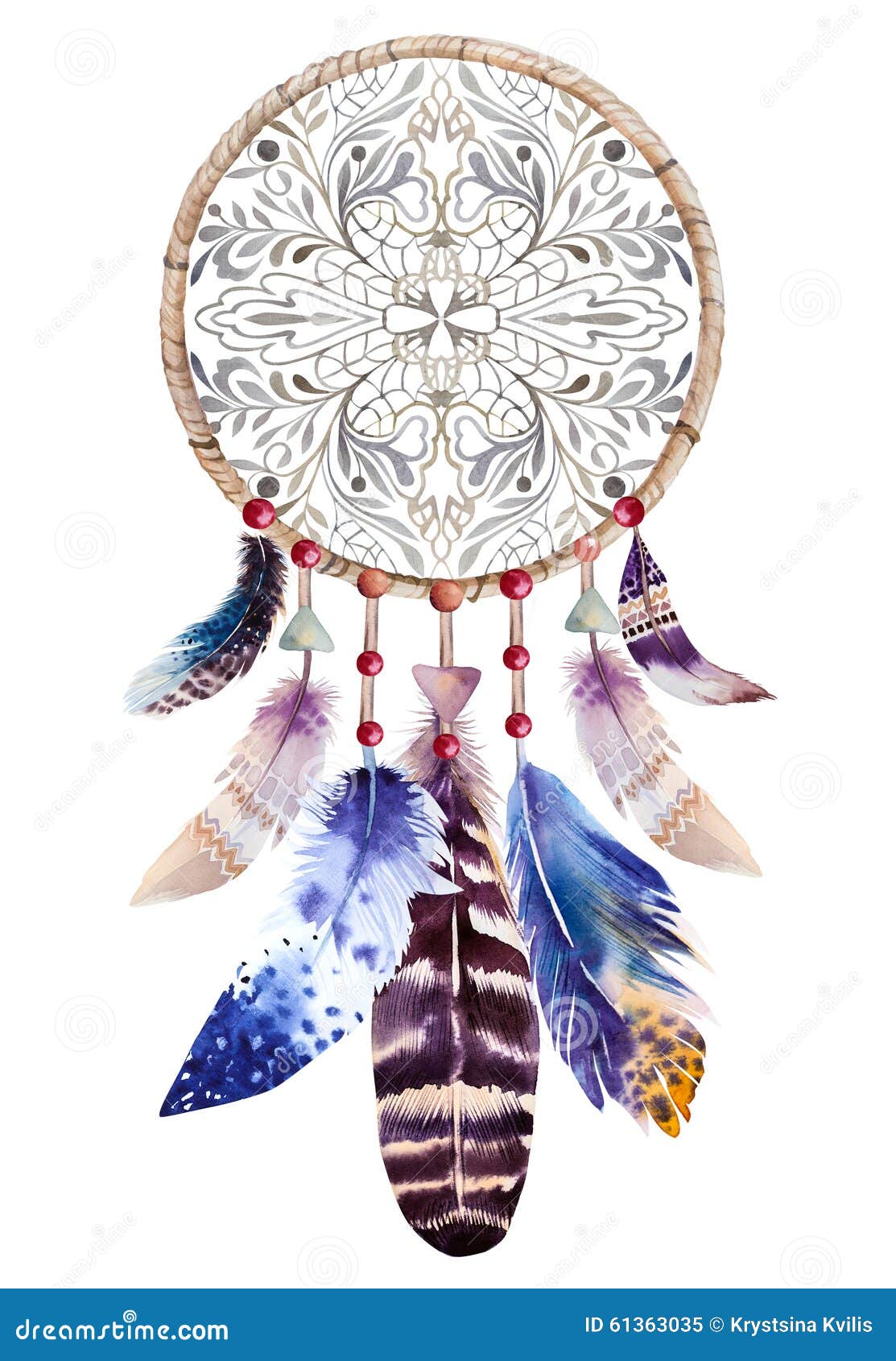 Handgefertigter Traumfänger Mit Federn - Schwarze Indianer Deko Für Zimmer & Festival