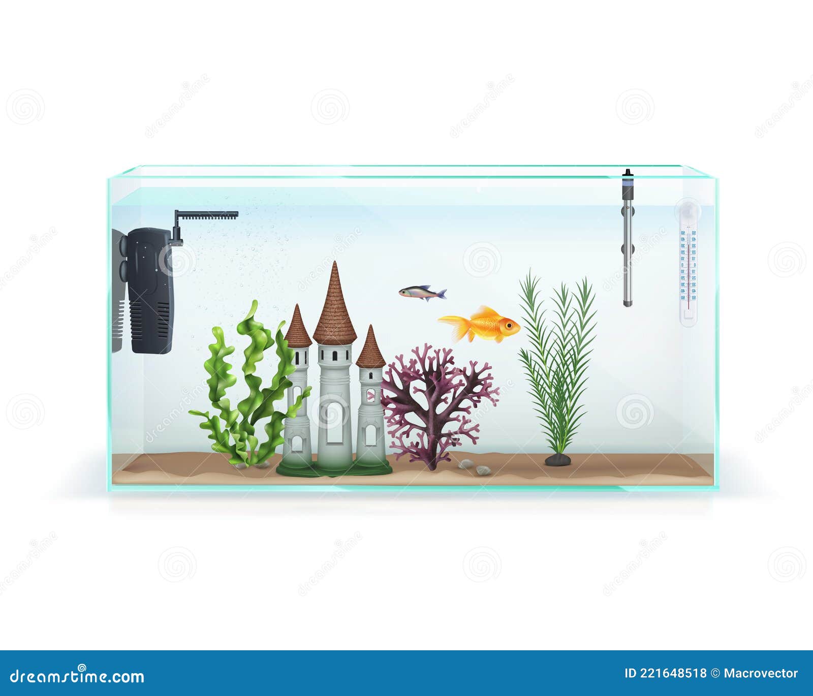 rectangular fish bowl