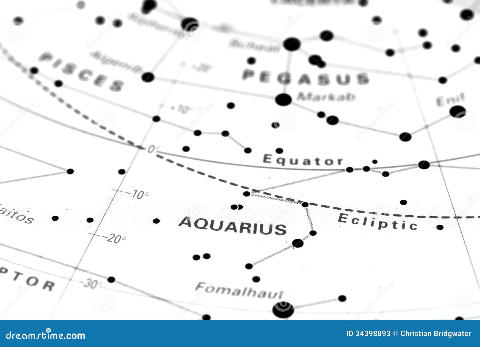 Aquarius Constellation Star Chart