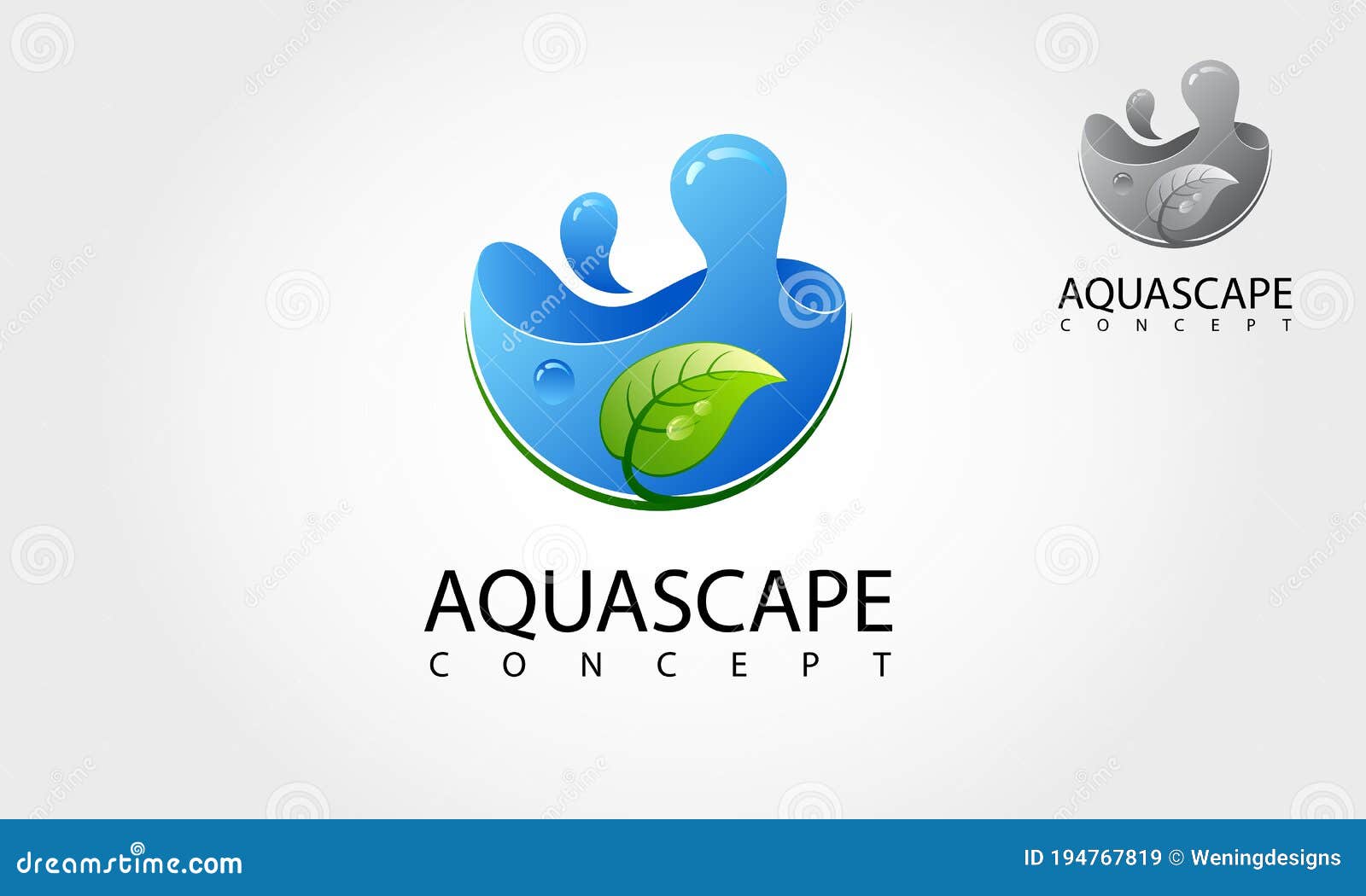 aquascape  logo template.