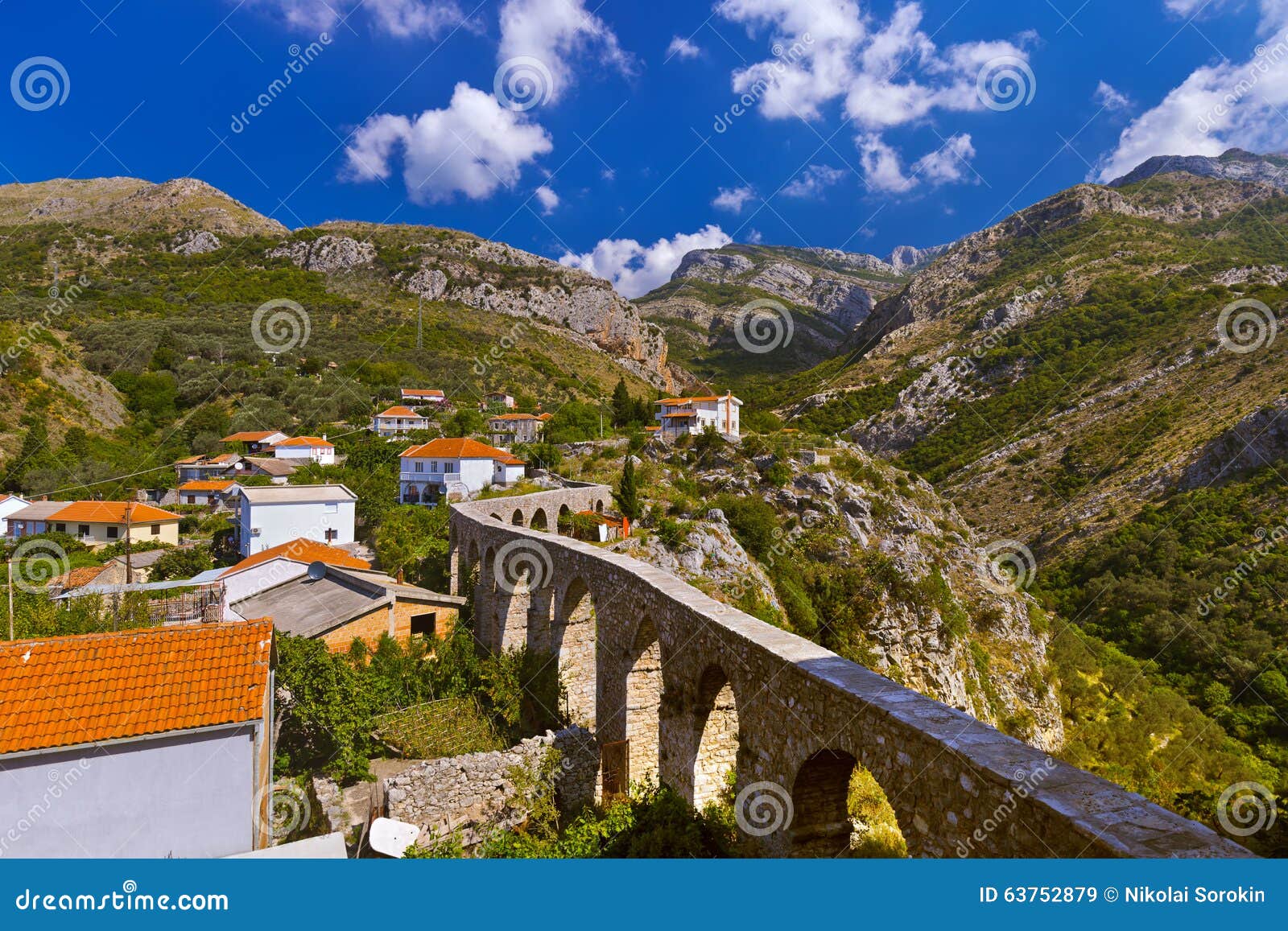 aqueduct in bar old town - montenegro