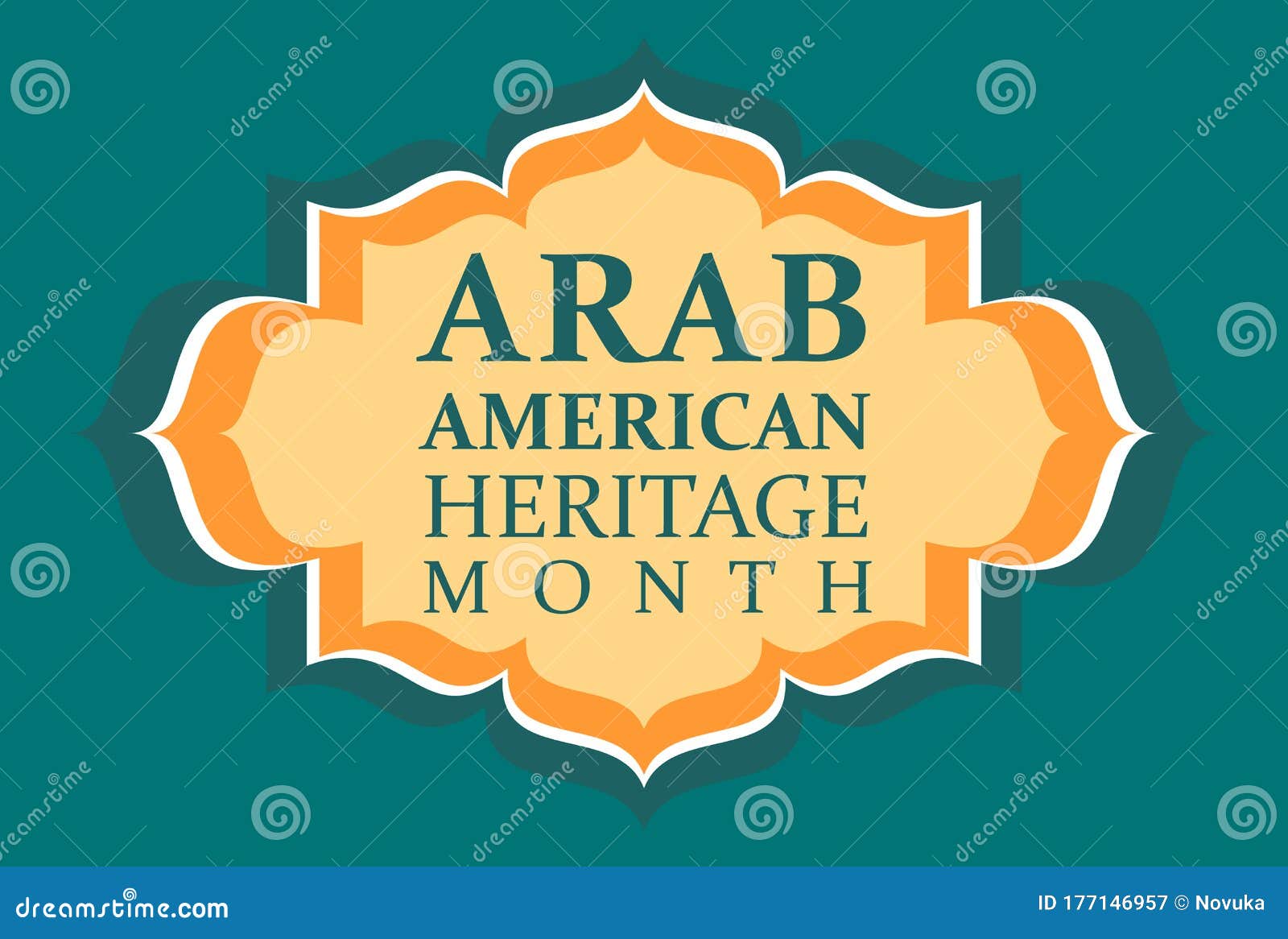 Arab American Heritage Month. Vector Banner for Social Media, Poster ...