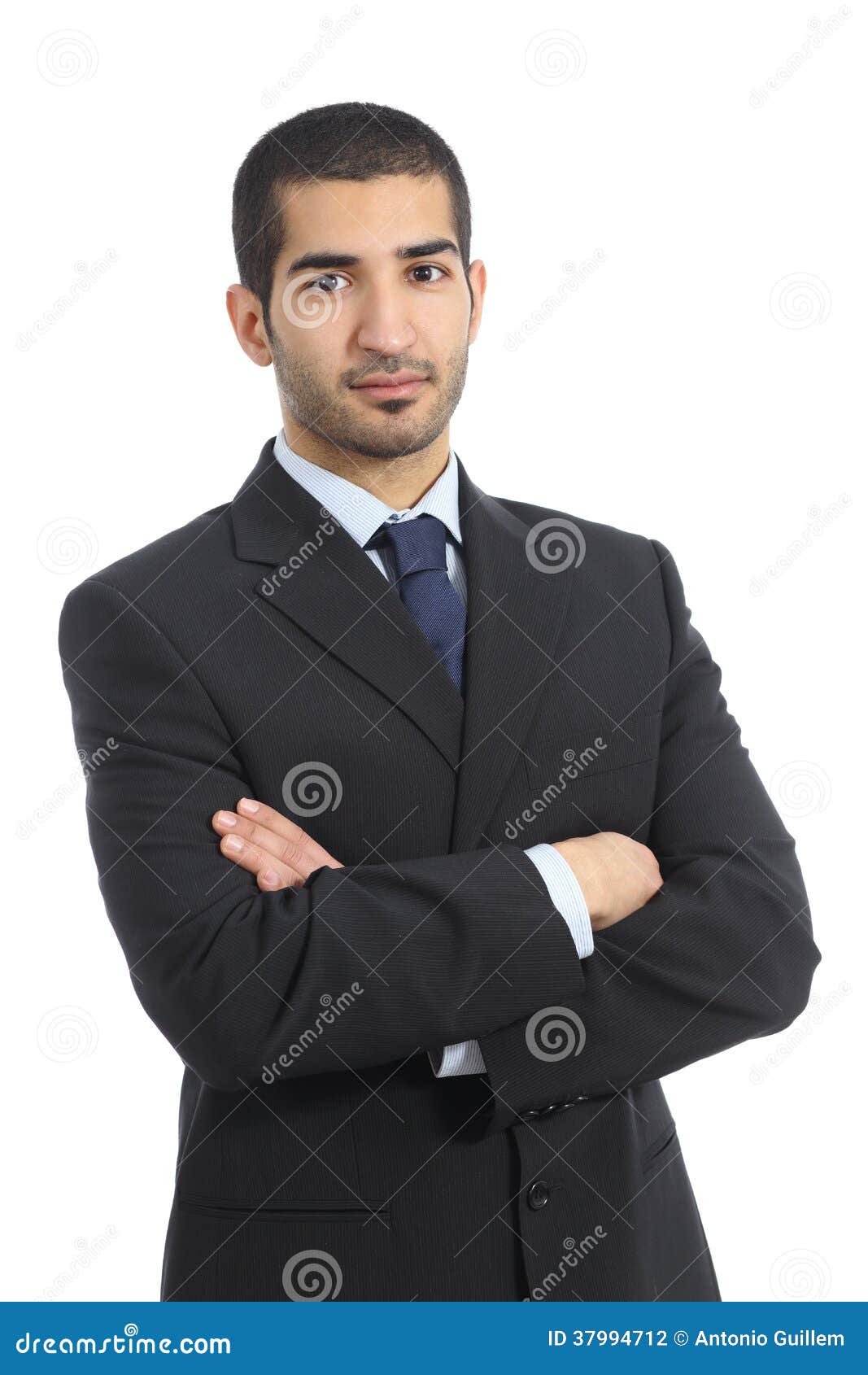 arab business confident man posing with folded arms