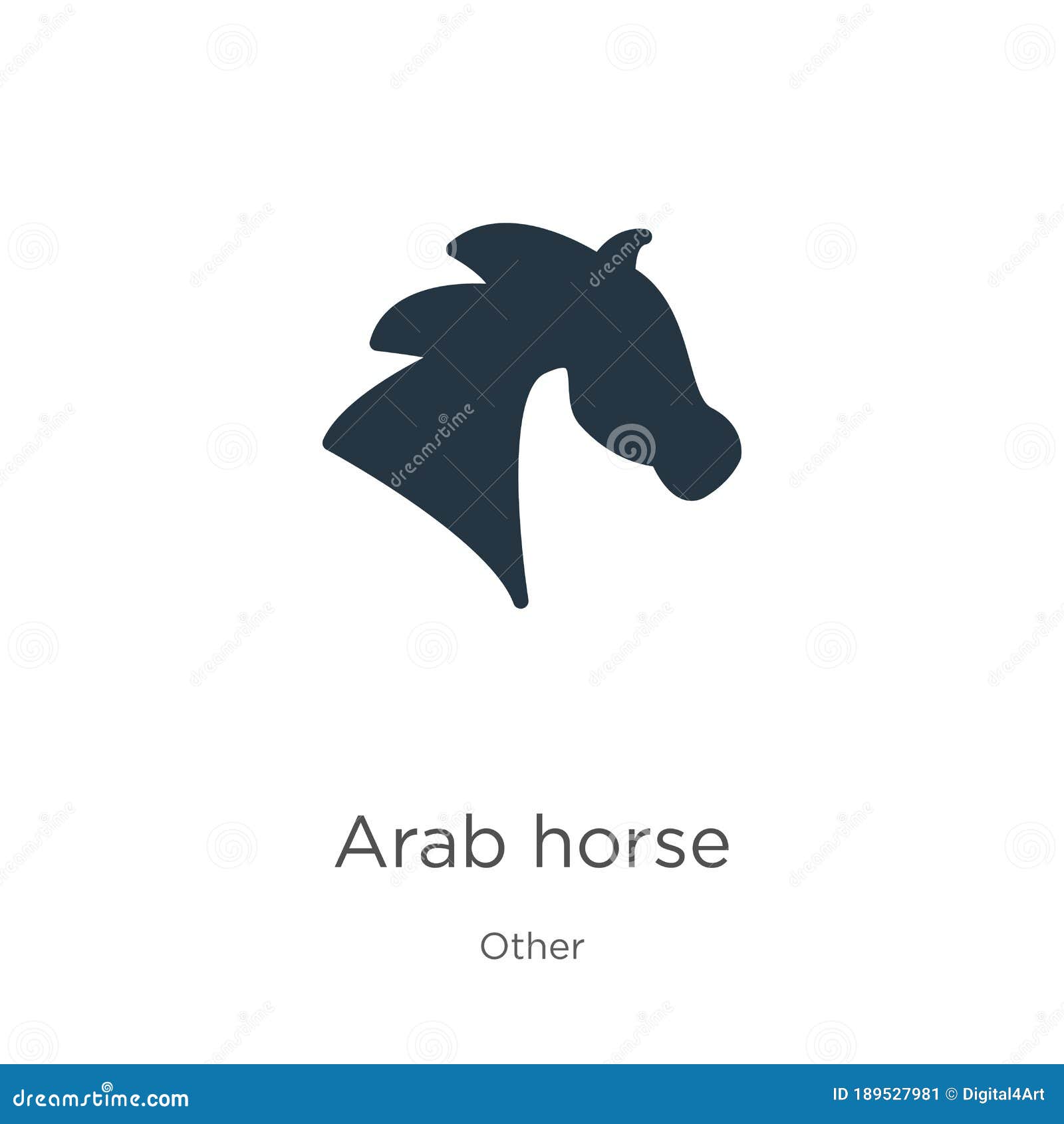 Arab Horse Icon Vector. Trendy Flat Arab Horse Icon from Other ...