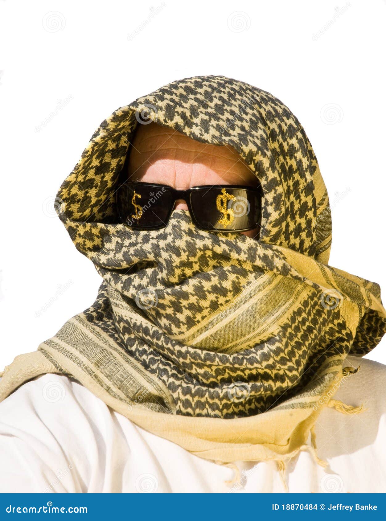 Arab Man with Sunglasses on Stock Photo Image of headscarf, headdress