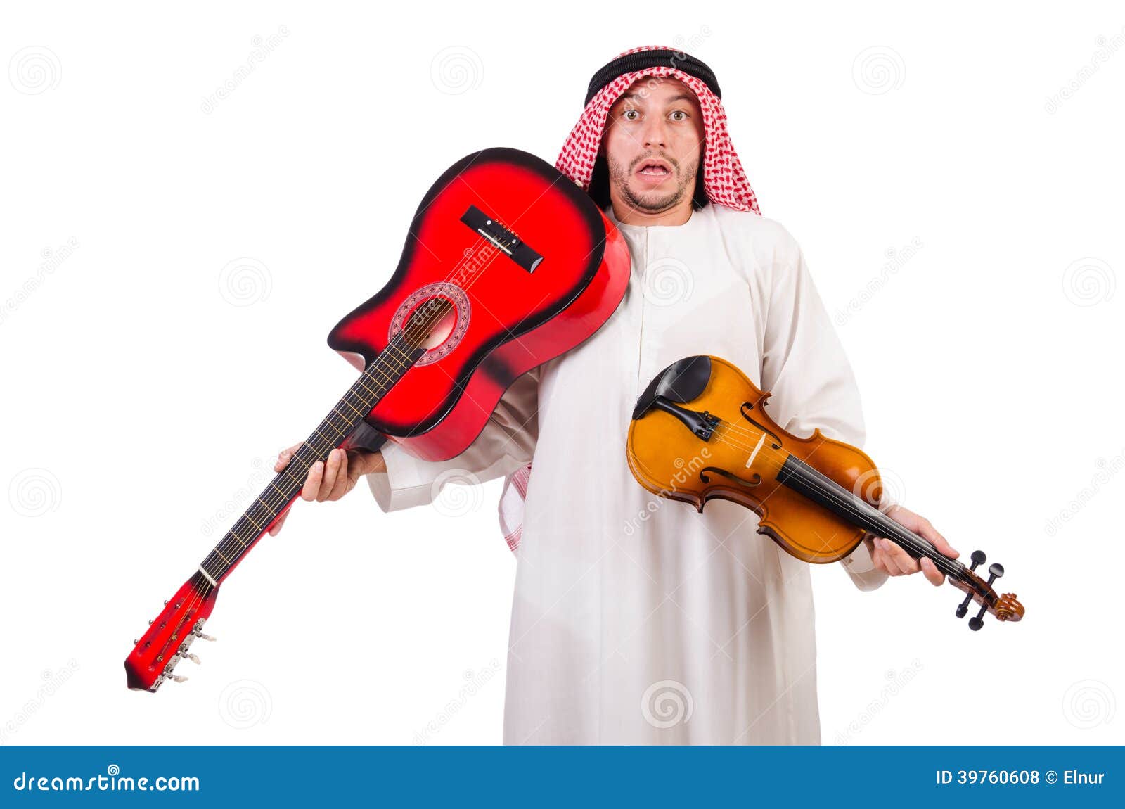 Arab musician with violin stock photo. Image of minstrel 39760608