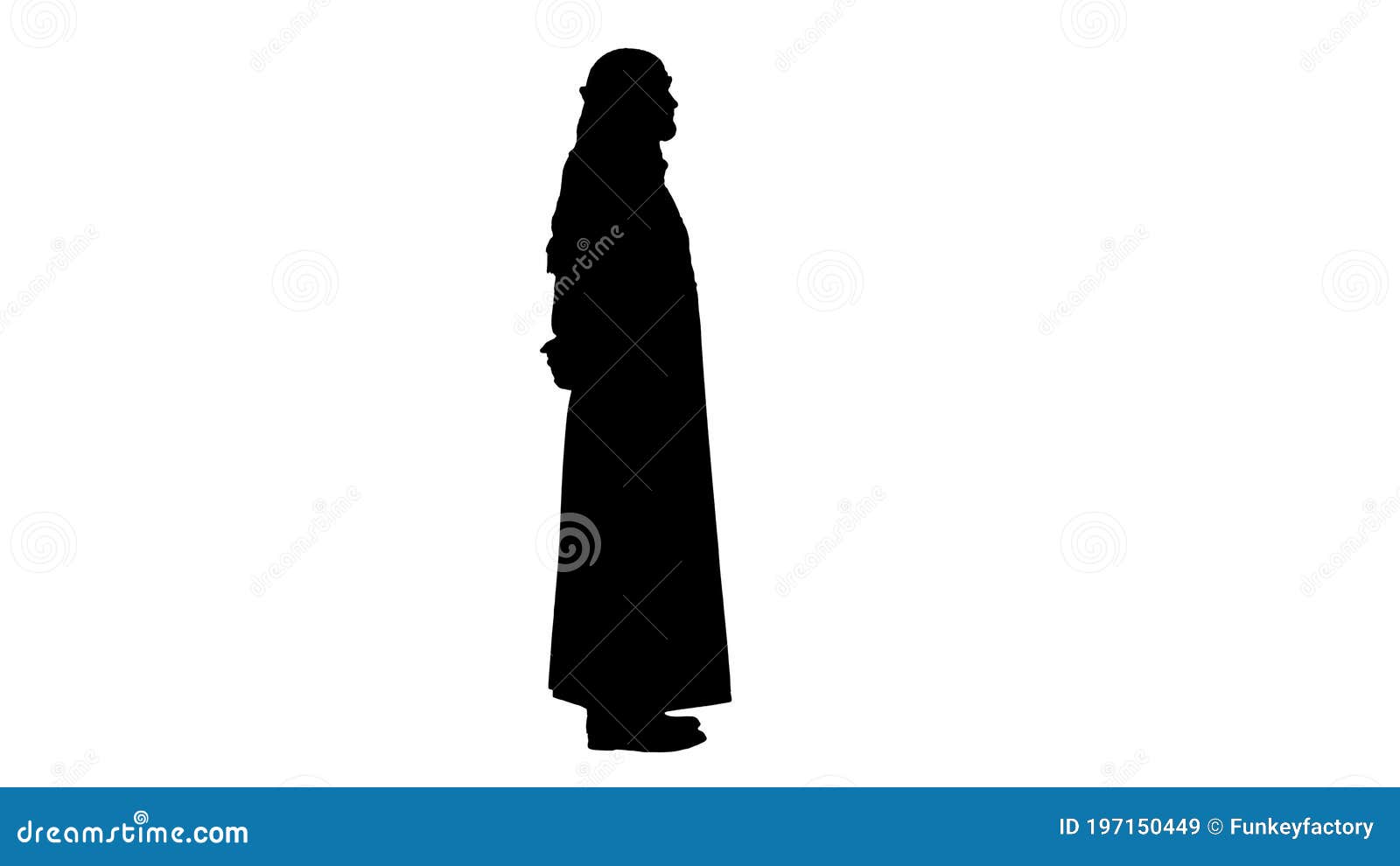 Arab Sheikh Wearing Keffiyeh Standing, Alpha Channel Stock Video ...