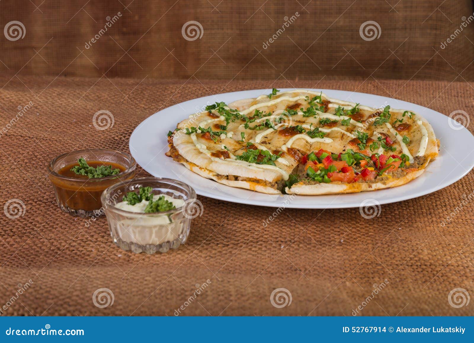 Arab tortilla bread stock photo. Image of lokum, baklawa 52767914