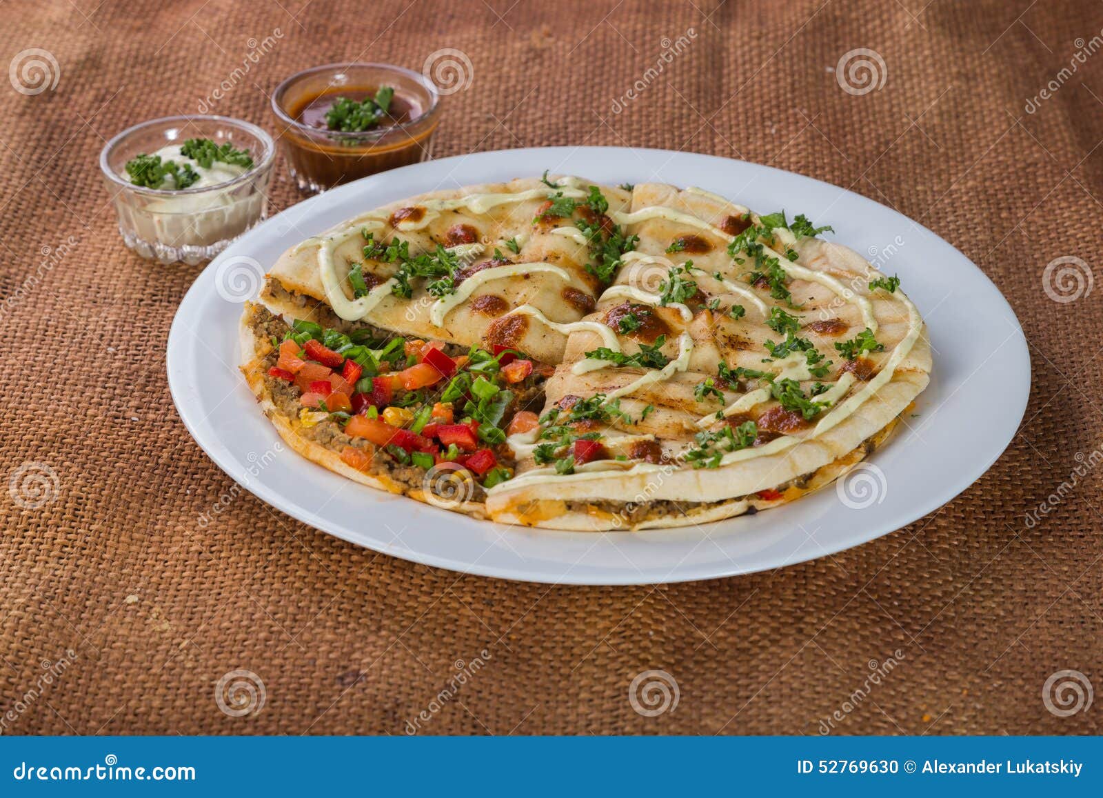 Arab tortilla bread stock photo. Image of mediterranean 52769630