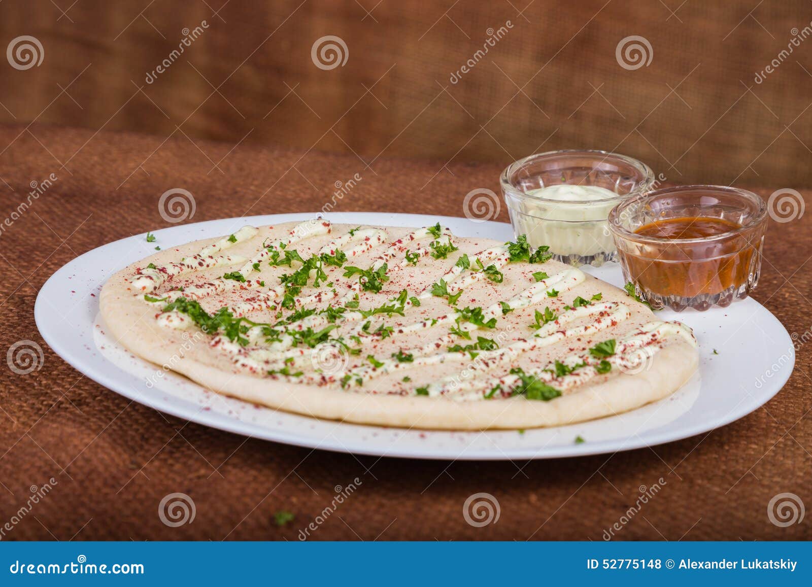 Arab tortilla bread stock photo. Image of greek, cuisine 52775148