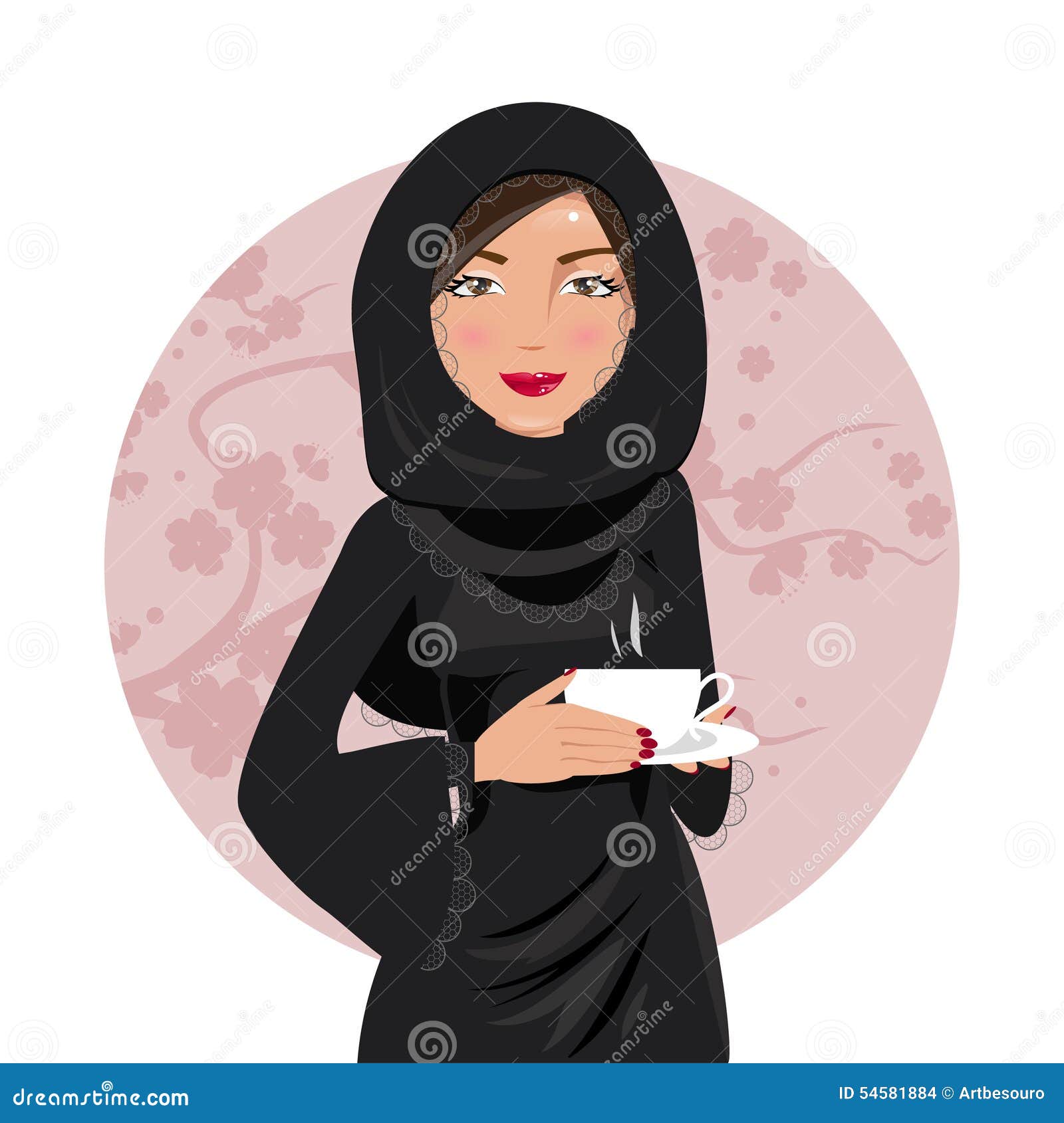 Arab Woman. Vector Illustration Stock Illustration - Image 