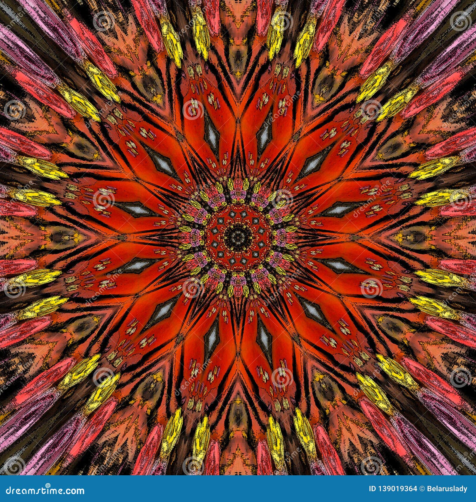Download Arabesque Tile With Mandala 1 SVG File