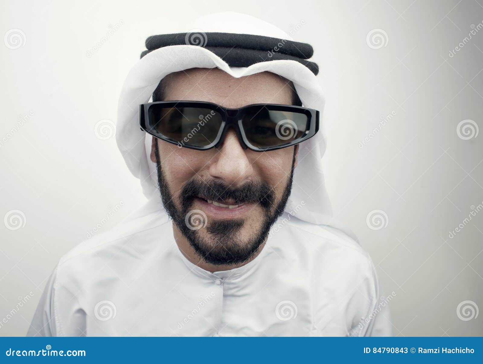 Arabian Guy Wearing 3d Glasses , Stock Image Image of movie, glasses