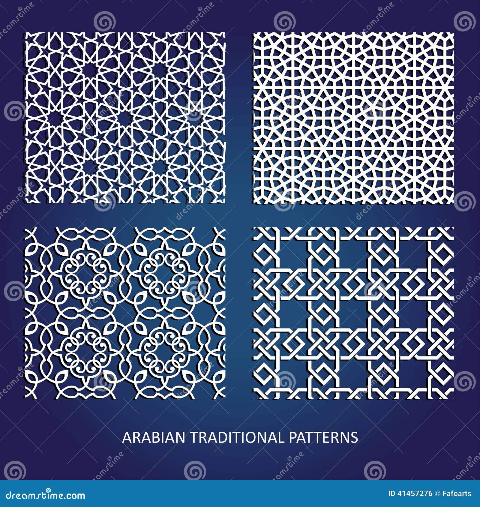 Arabian patterns stock illustration. Image of magenta 