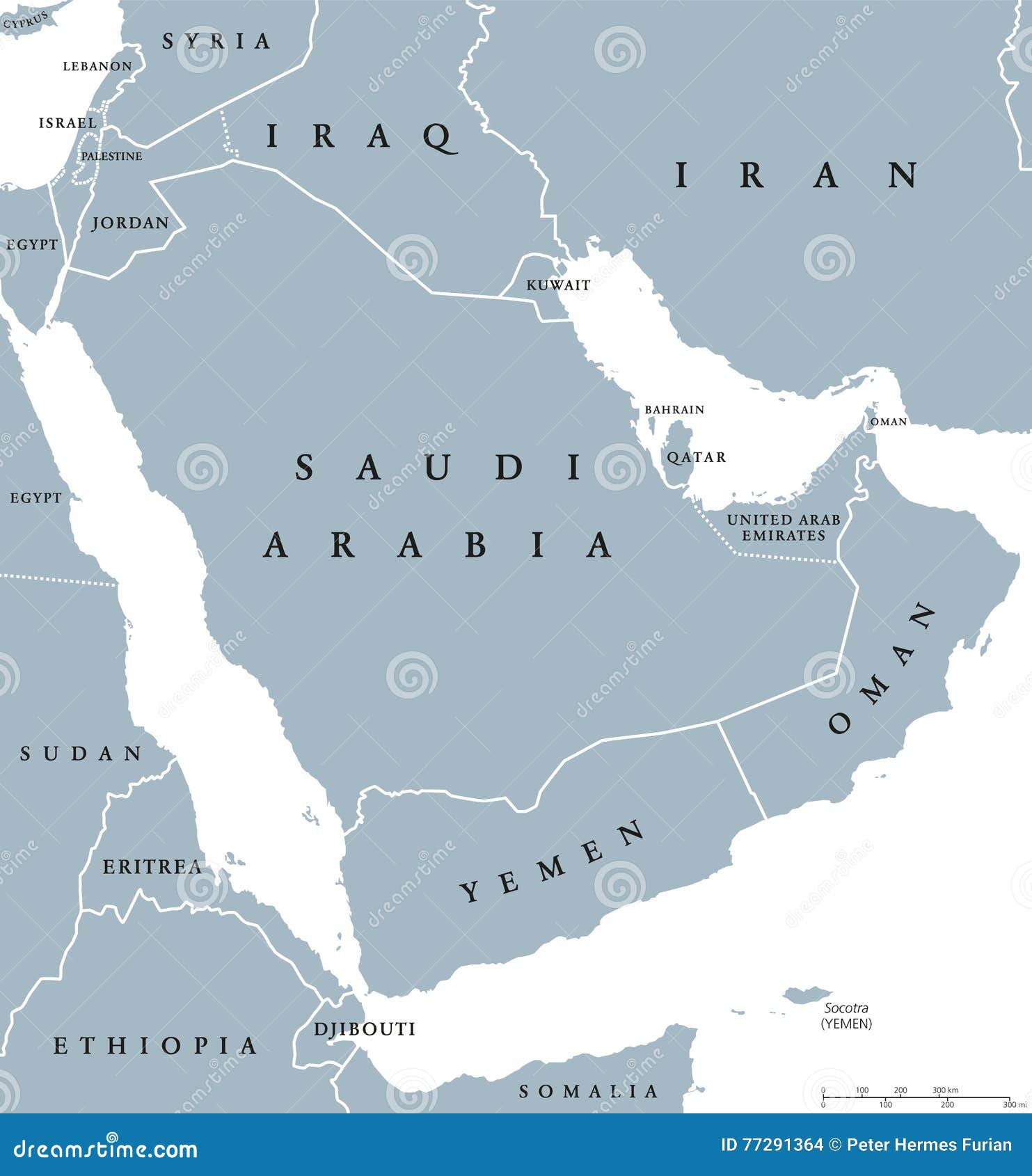 Map Of Saudi Arabian Peninsula