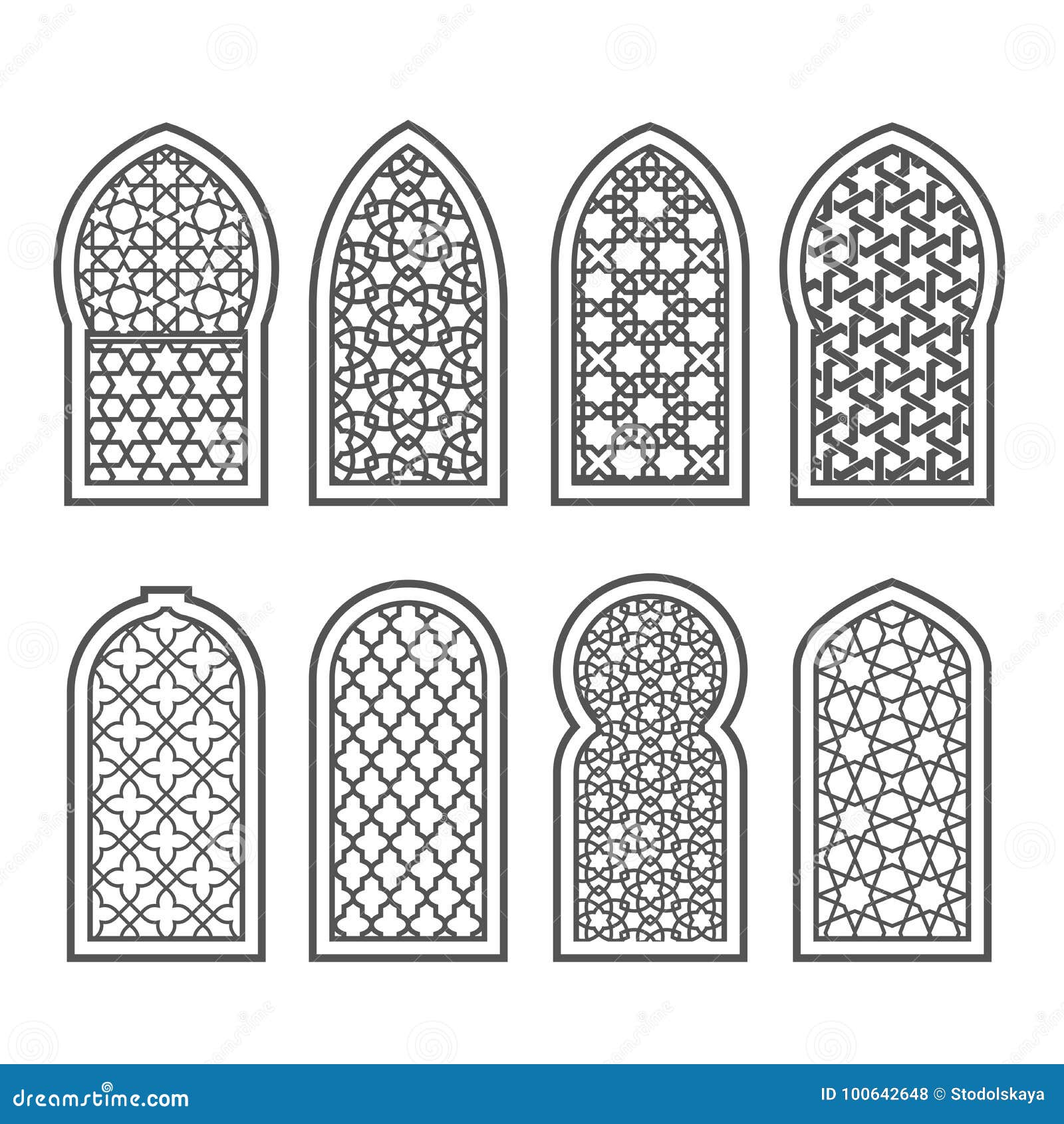 arabian window with ornament - grating arabesque