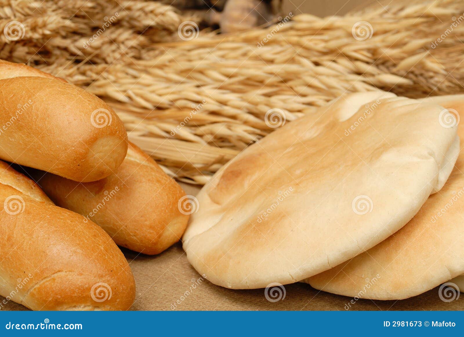 Arabic bread and baguette stock image. Image of arabic 2981673