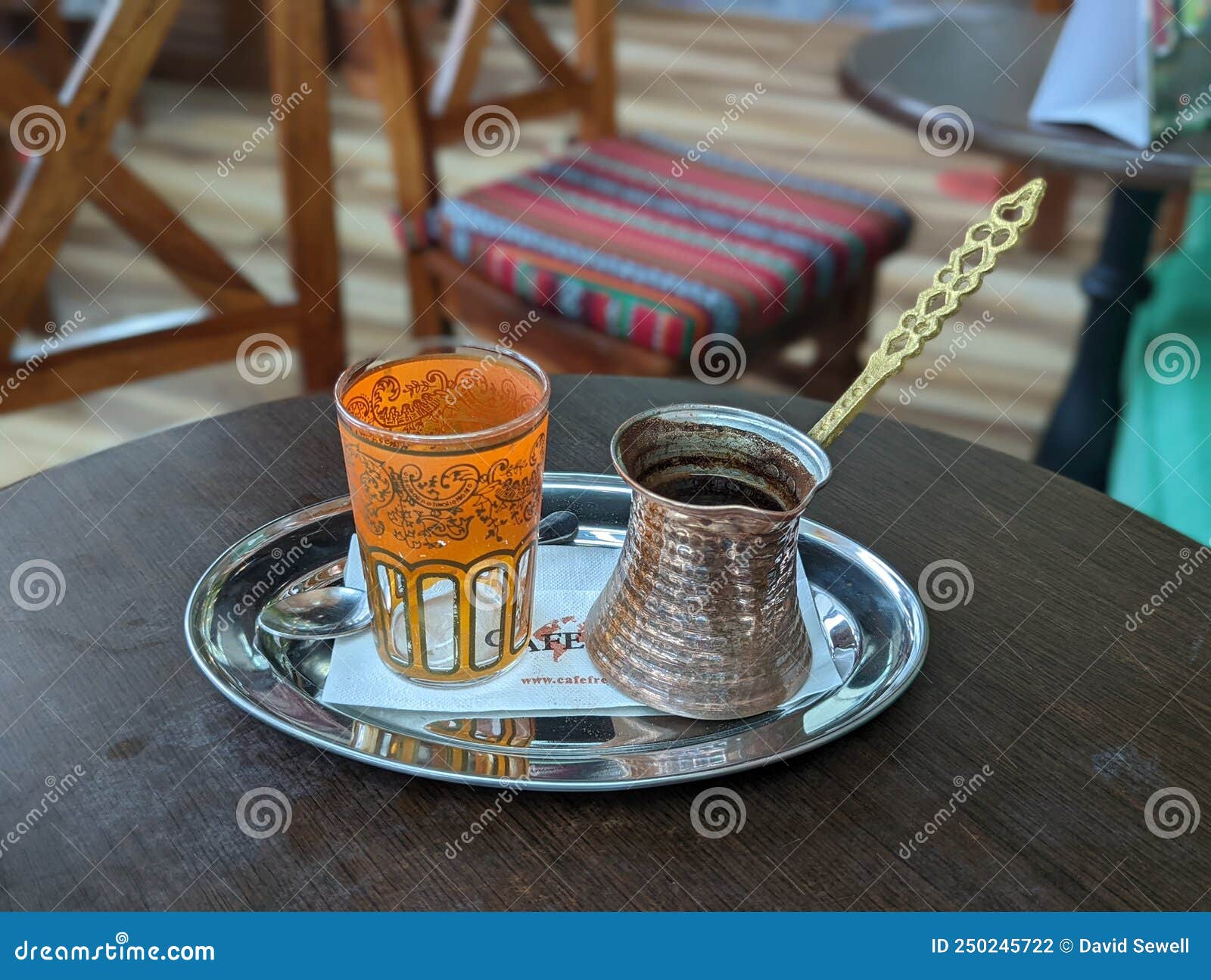 Arabic Coffee in a Coffee Shop in Dubai UAE Editorial Photography