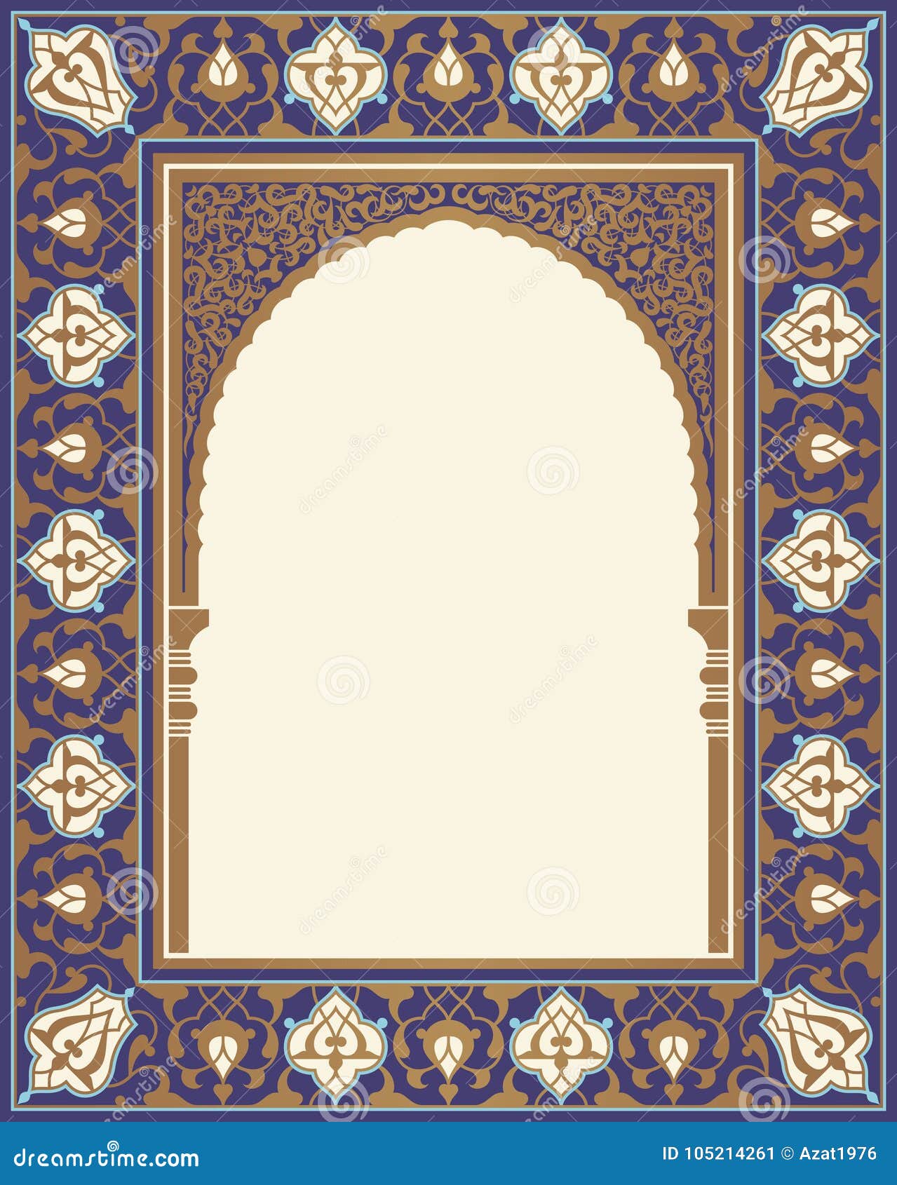 arabic floral arch.