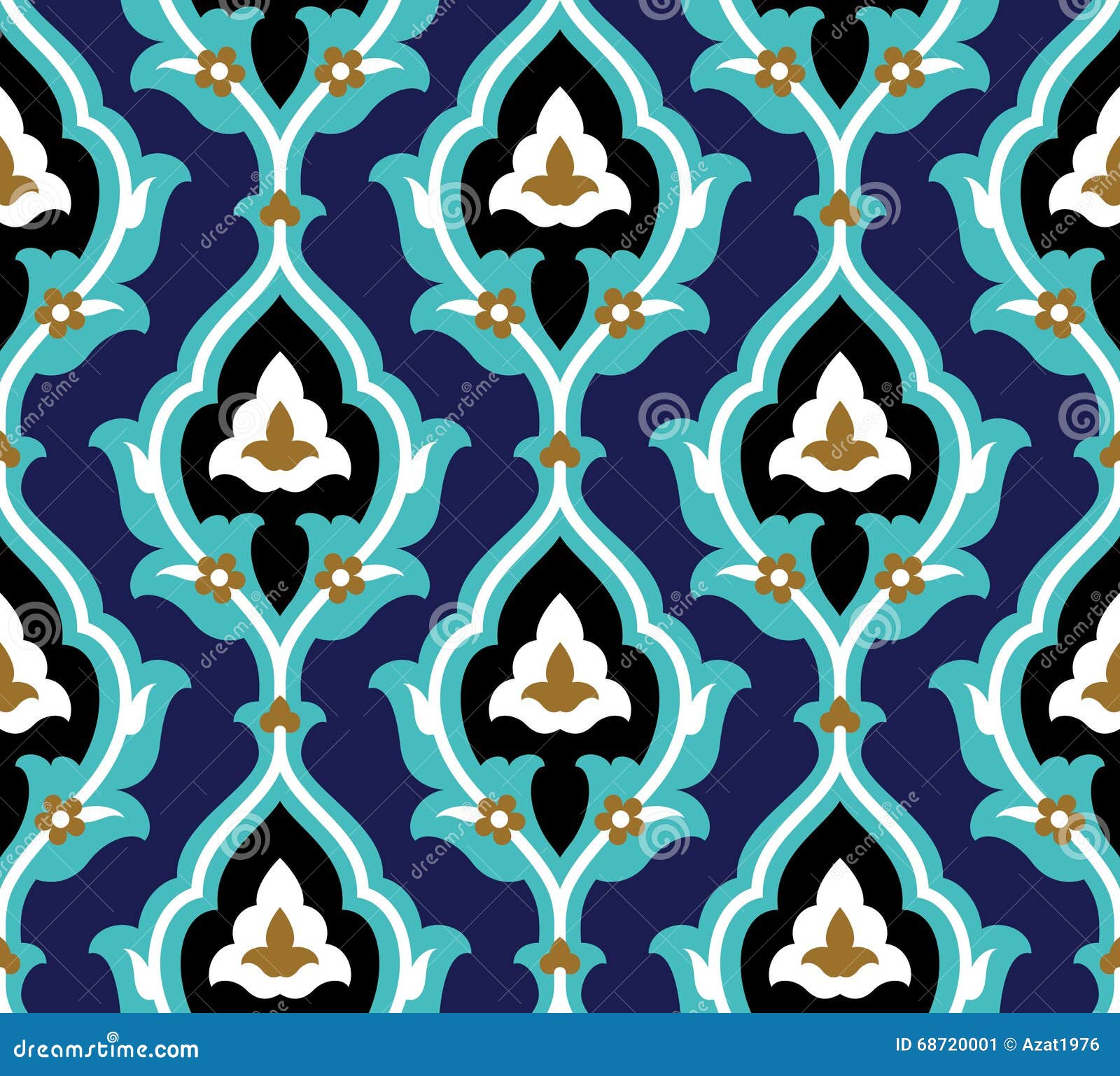 arabic floral seamless pattern
