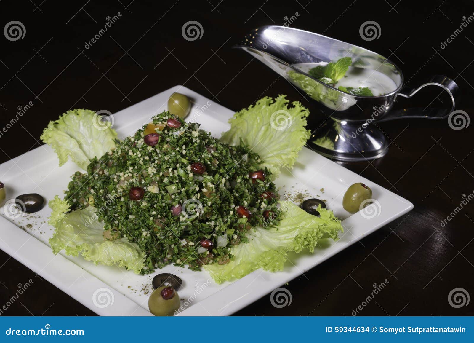 Arabic food salad stock photo. Image of serve, dressing 59344634