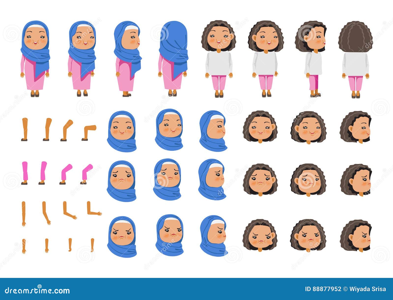 Arabic Girl stock vector. Illustration of background - 88877952 Arabic Girl stock vector. Illustration of background - 88877952