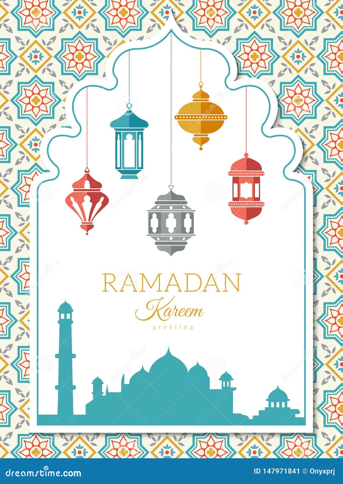 Arabic Lamp Background. Ramadan Decoration Banner with Muslim Islam Symbols  Lanterns Vector Arabic Illustration Stock Vector - Illustration of arabian,  decor: 147971841