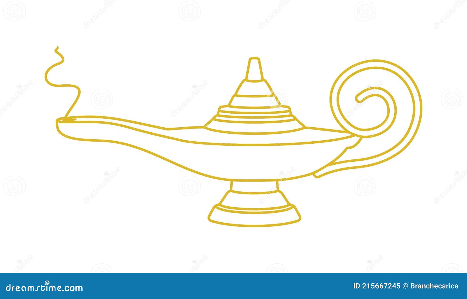 Arabic lamp stock vector. Illustration of fantasy, background - 215667245