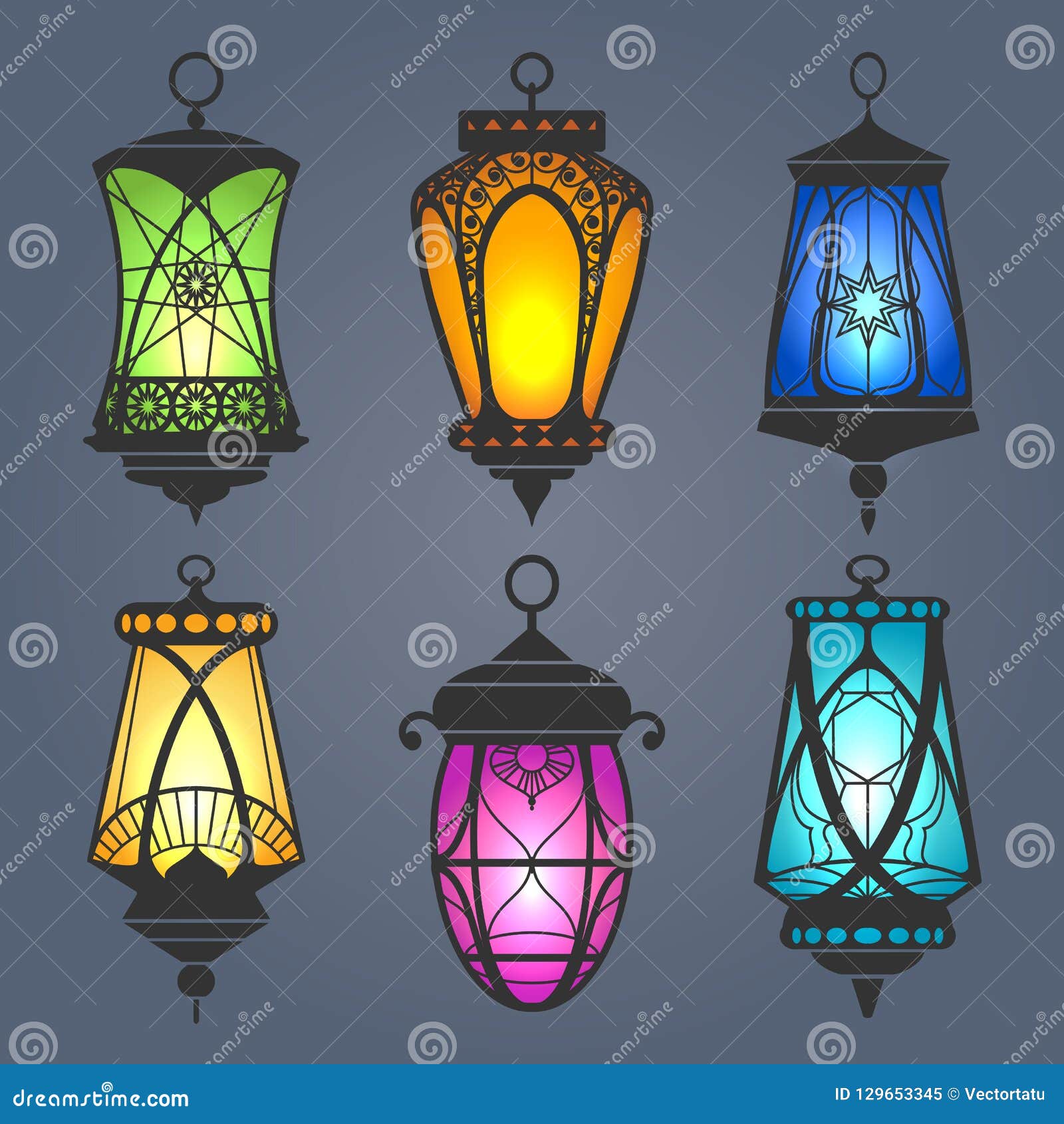 arabic lantern set