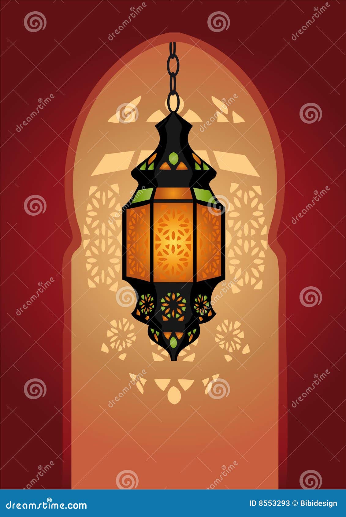 Arabic Lighting Lamp stock vector. Illustration of arab 8553293