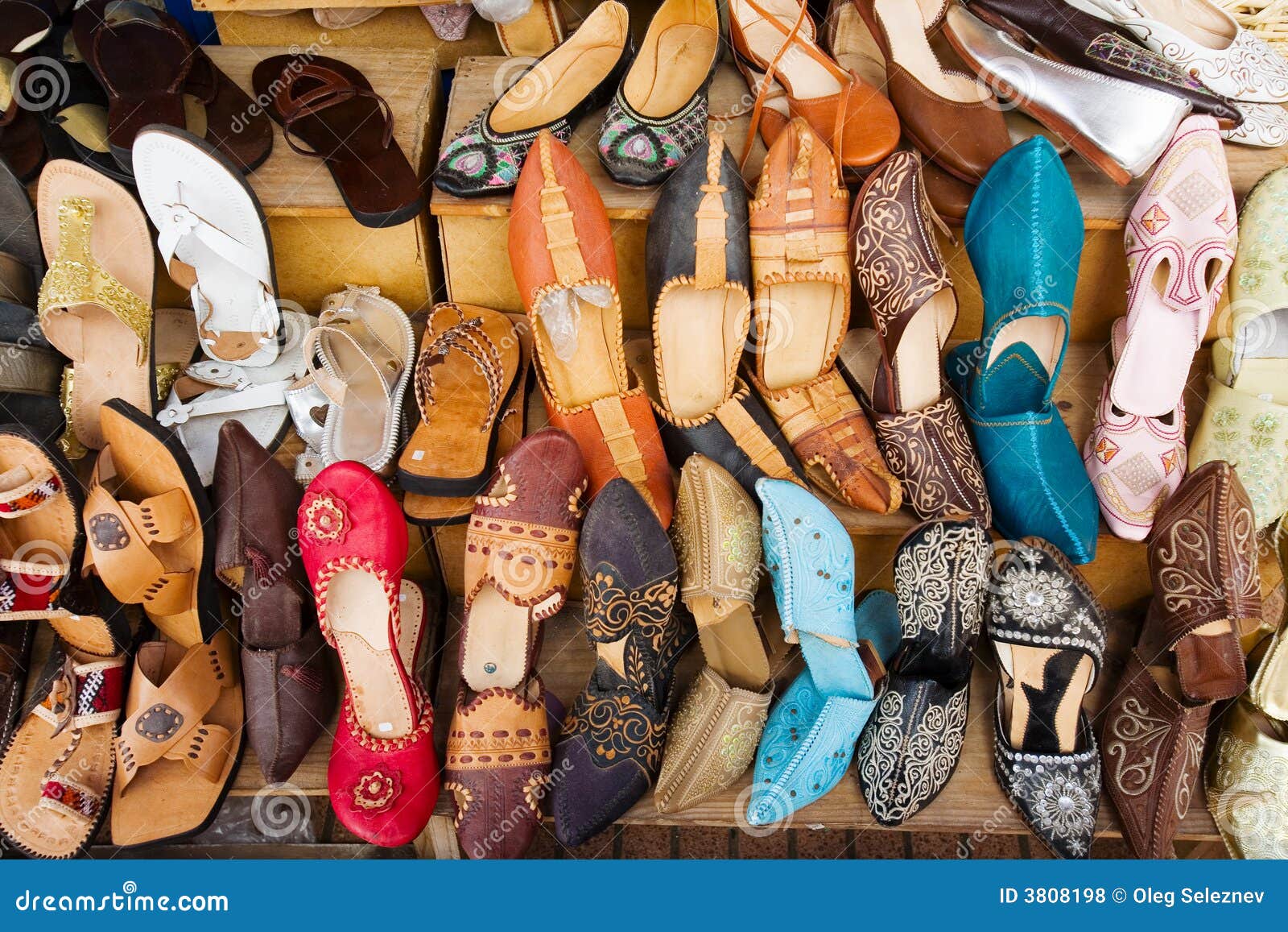 Arabic shoes stock photo. Image of backgrounds, colors 3808198