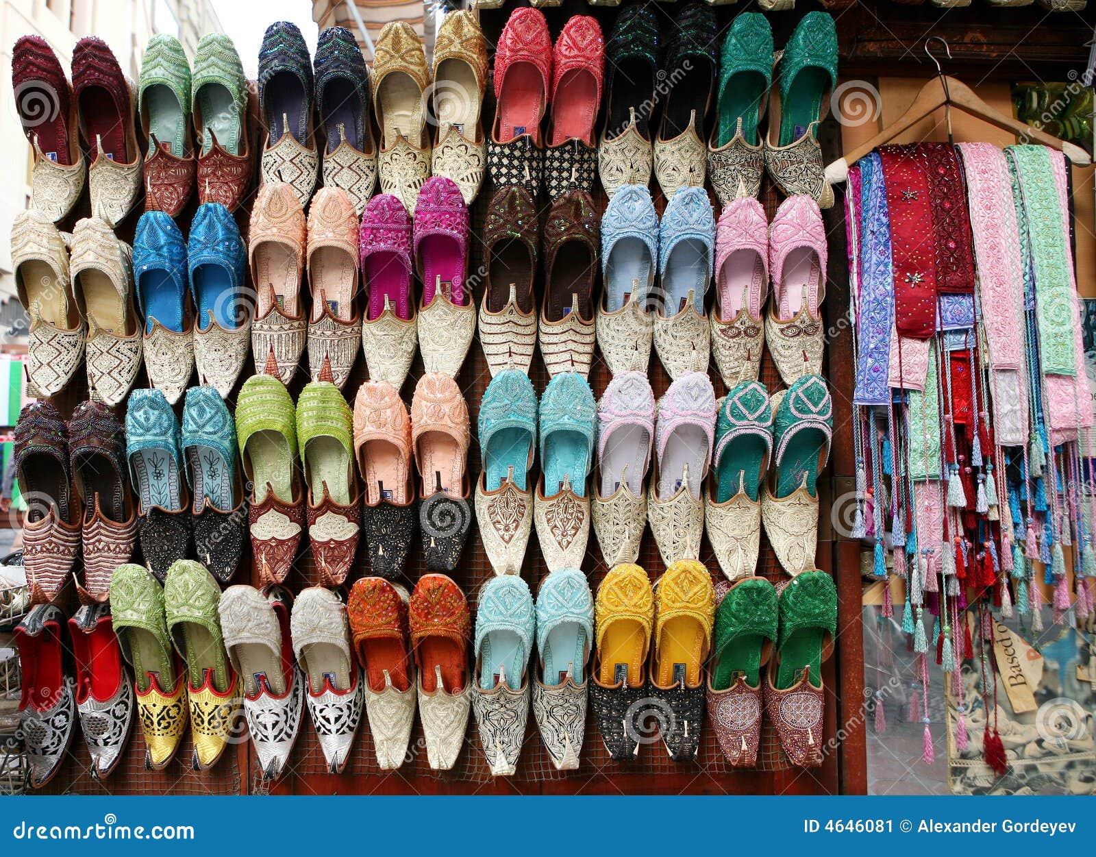 Arabic slippers stock image. Image of isolated, casual 4646081