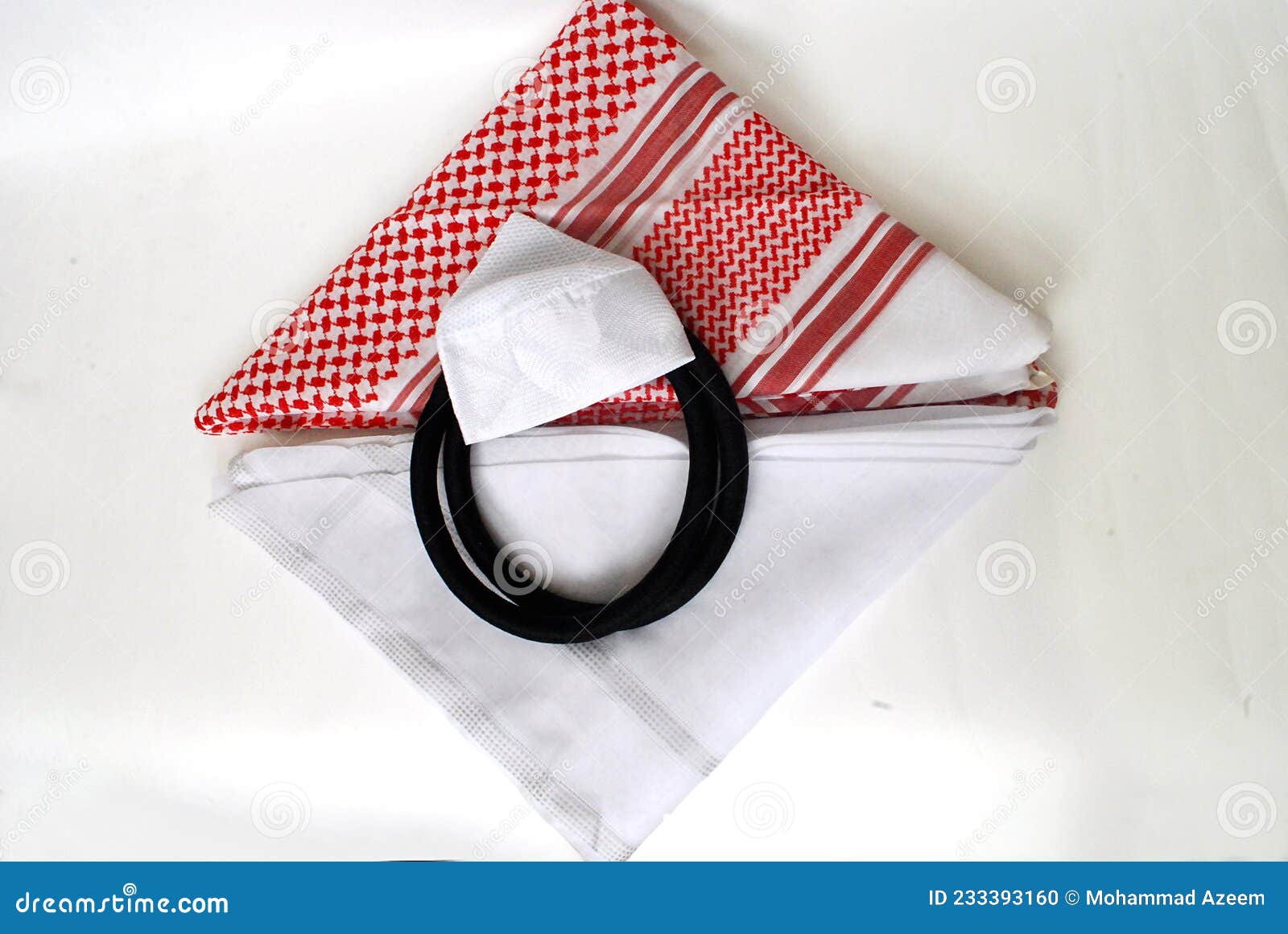 Arabic Traditional Clothing Accessories Agal, Islamic Cap and Rosary ...